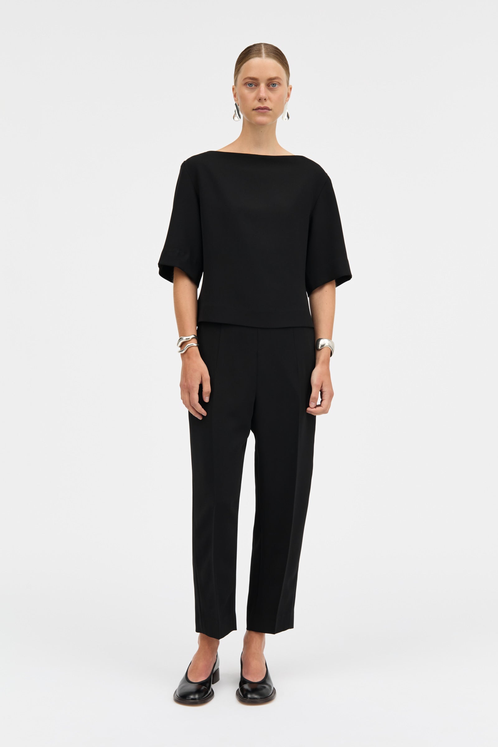 MKDT Studio BEYLA CREPE GEORGETTE Blouses BLACK