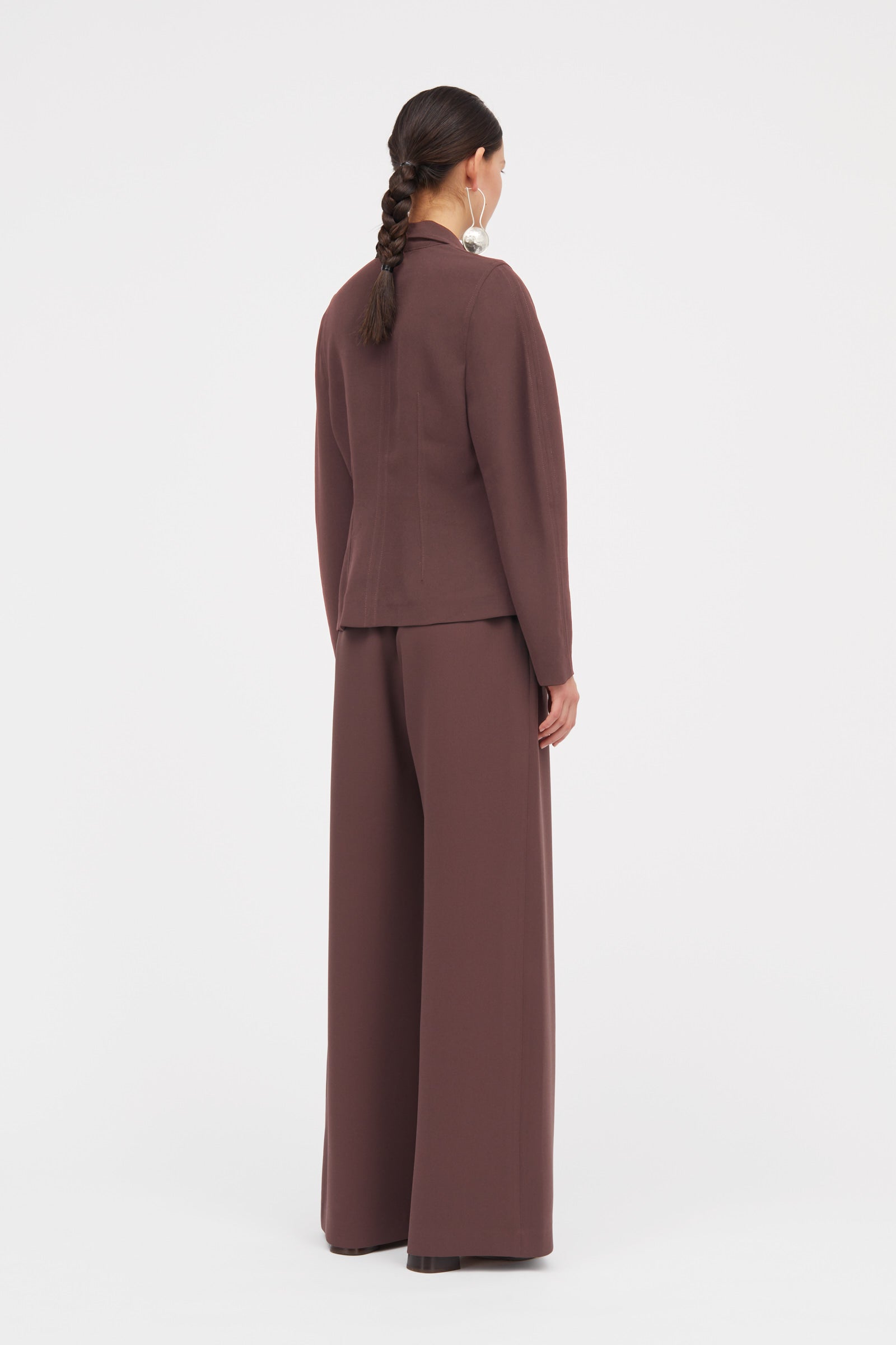 MKDT Studio Brisa Crepe Georgette Blouses BURGUNDY