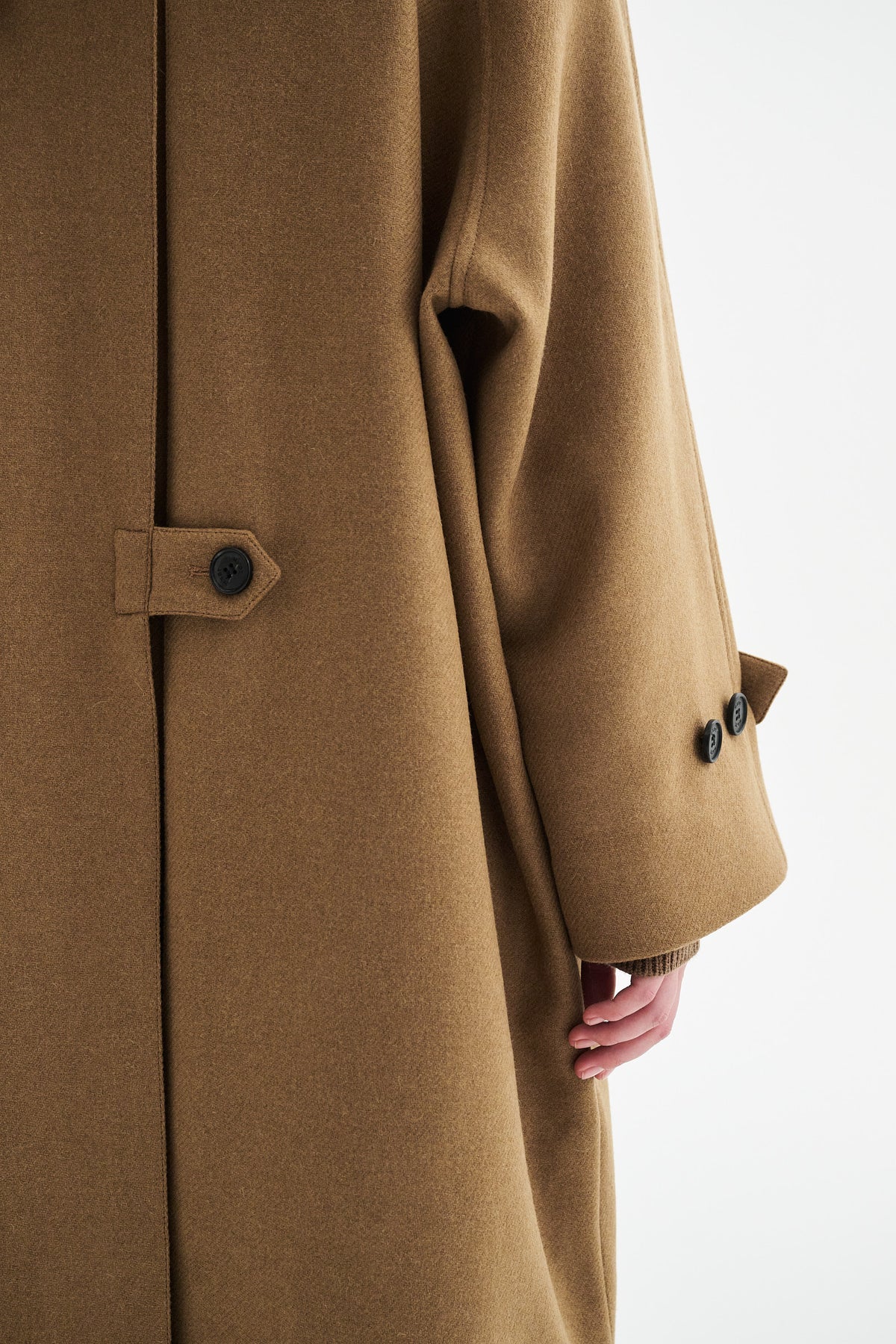 MKDT Studio CARO TWO LAYERED WOOL Coats PRALINE