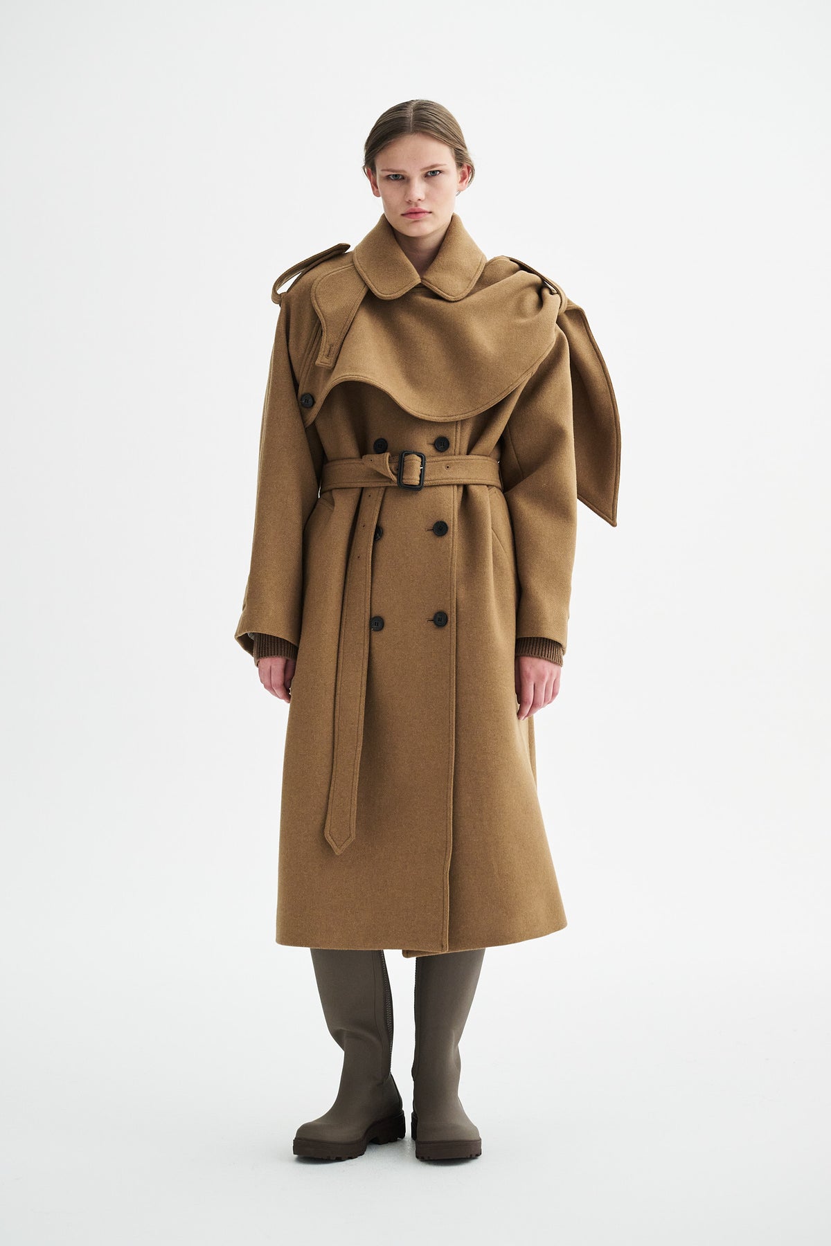 MKDT Studio CICELY TWO-LAYERED COAT Coats PRALINE