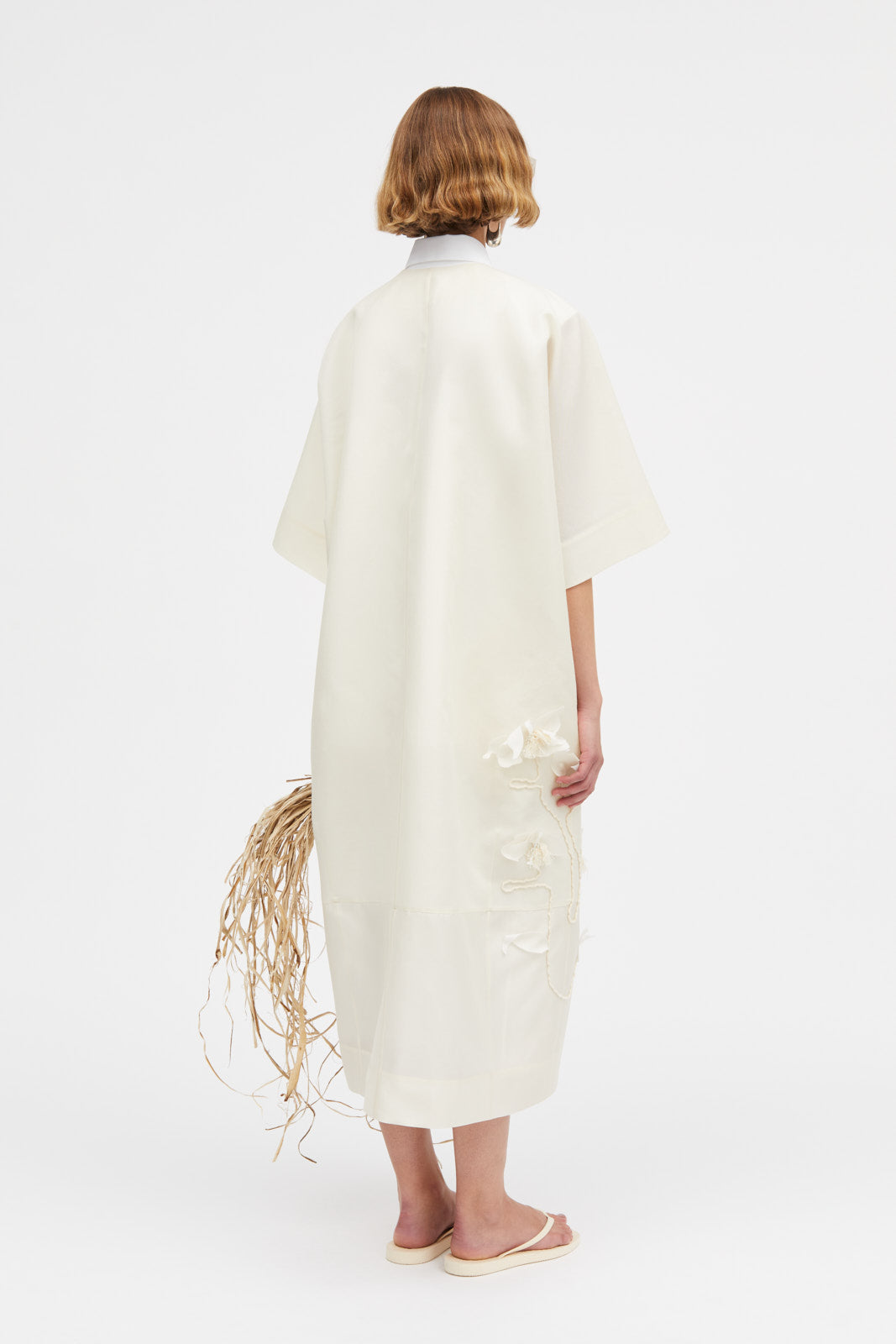 Mark Kenly Domino Tan Cova-atelier Silk Wool Twill Coats IVORY