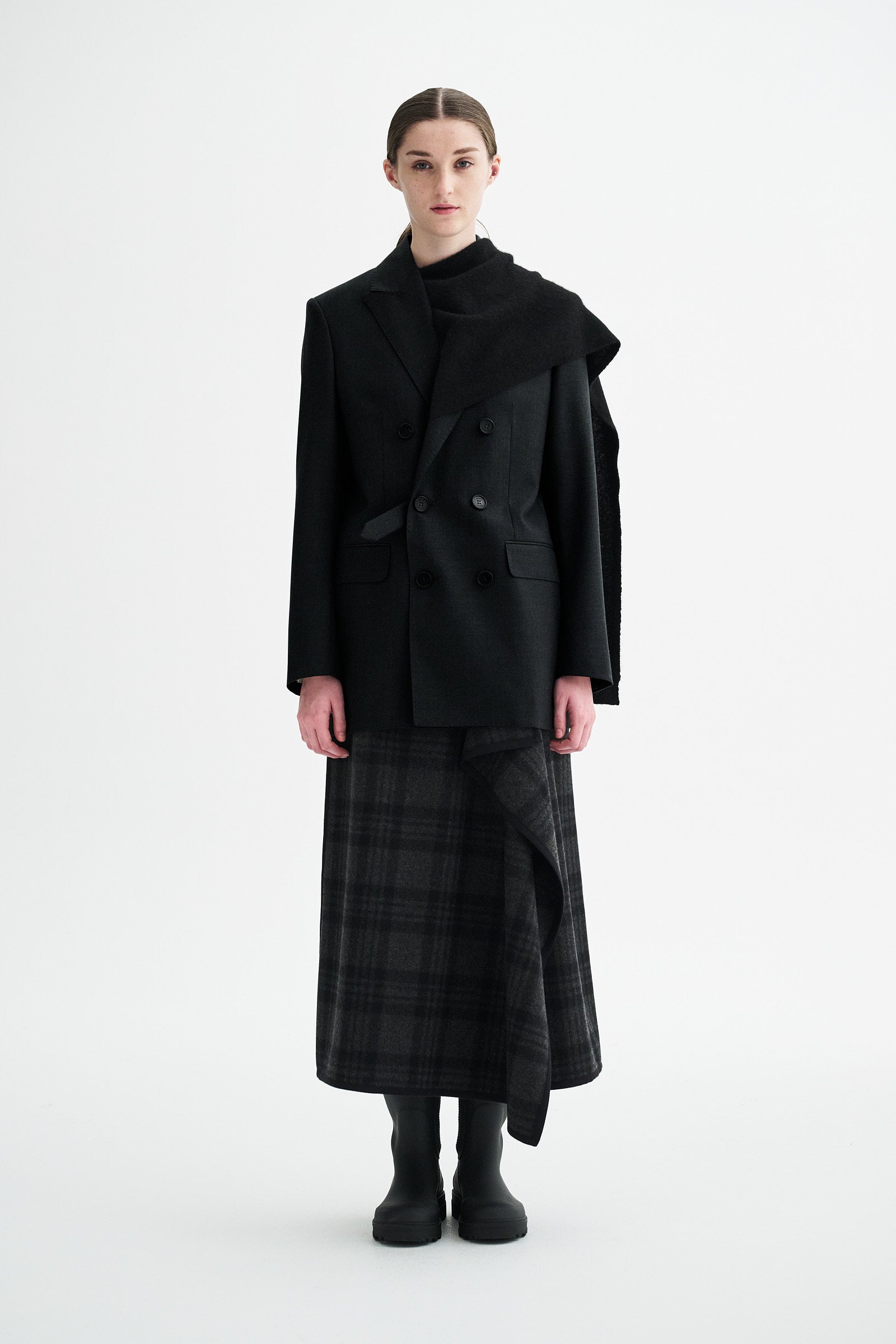 MKDT Studio JAYDEN ECO WOOL TWILL Jackets BLACK