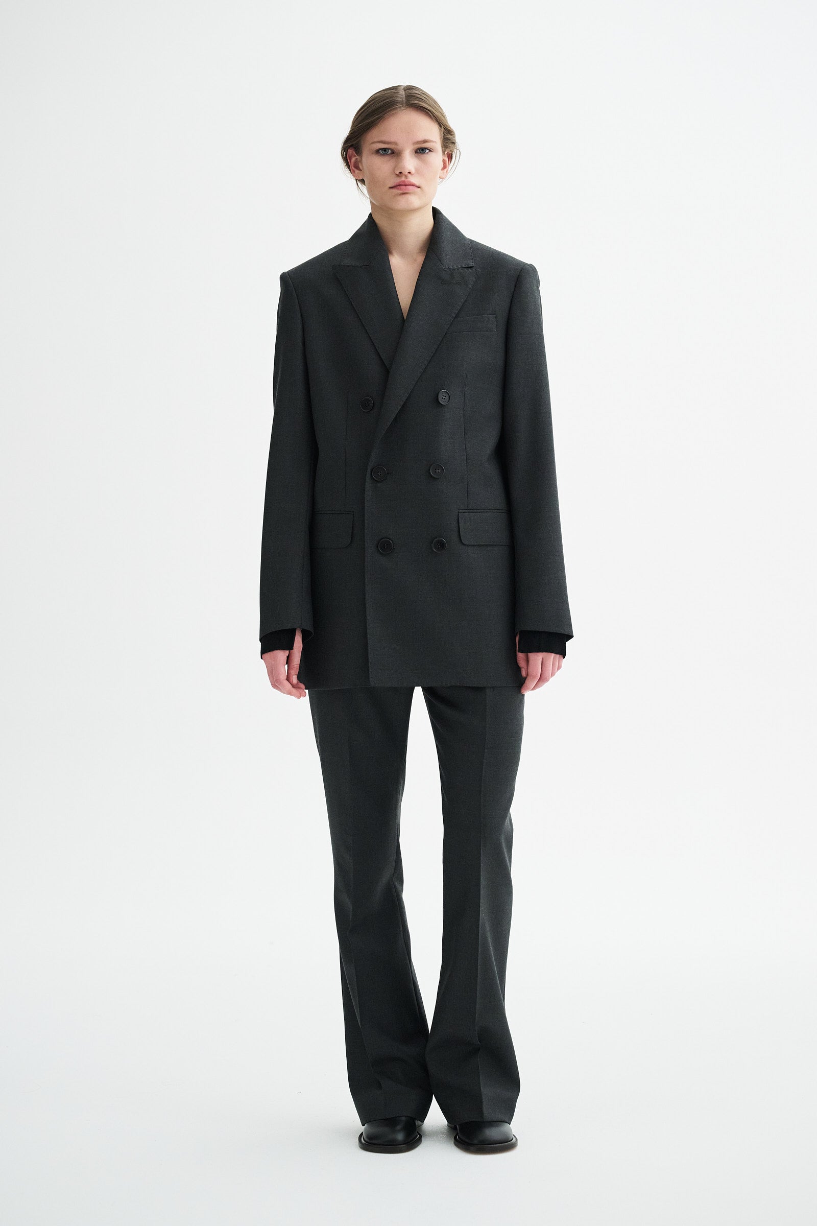 MKDT Studio JAYDEN ECO WOOL TWILL Jackets GREY