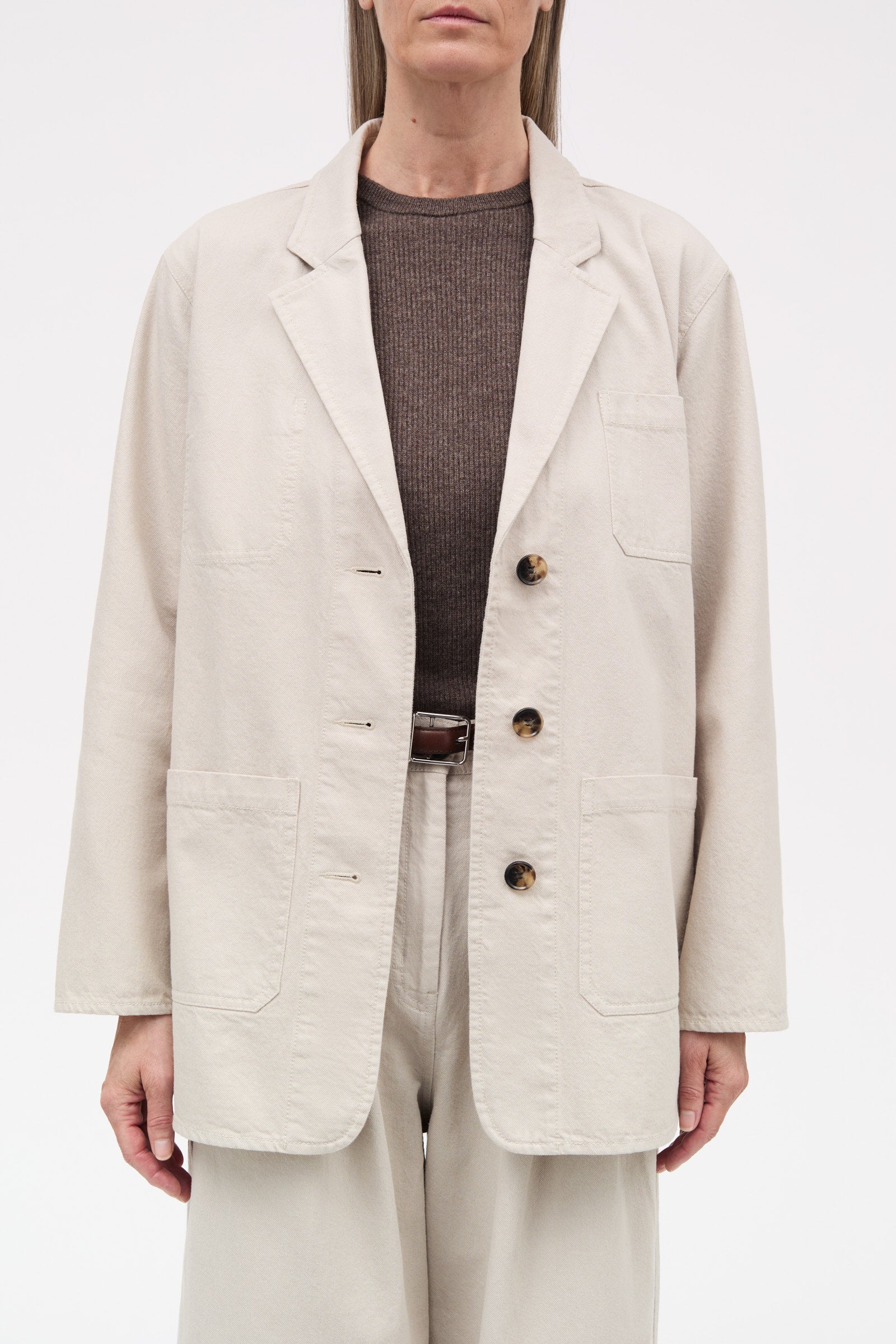 MKDT Studio Jordana Cotton Twill Jackets STONE GREY