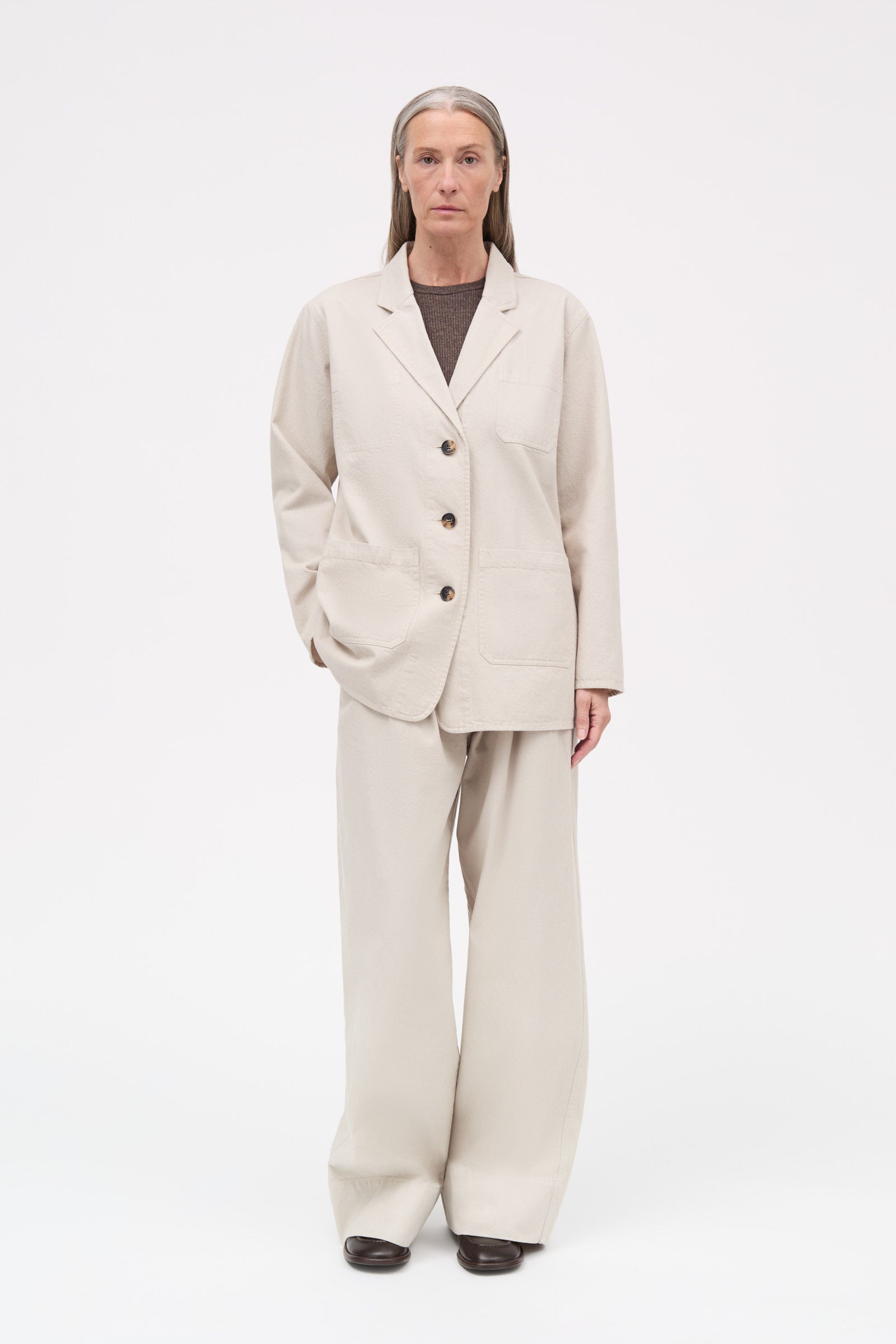 MKDT Studio Jordana Cotton Twill Jackets STONE GREY