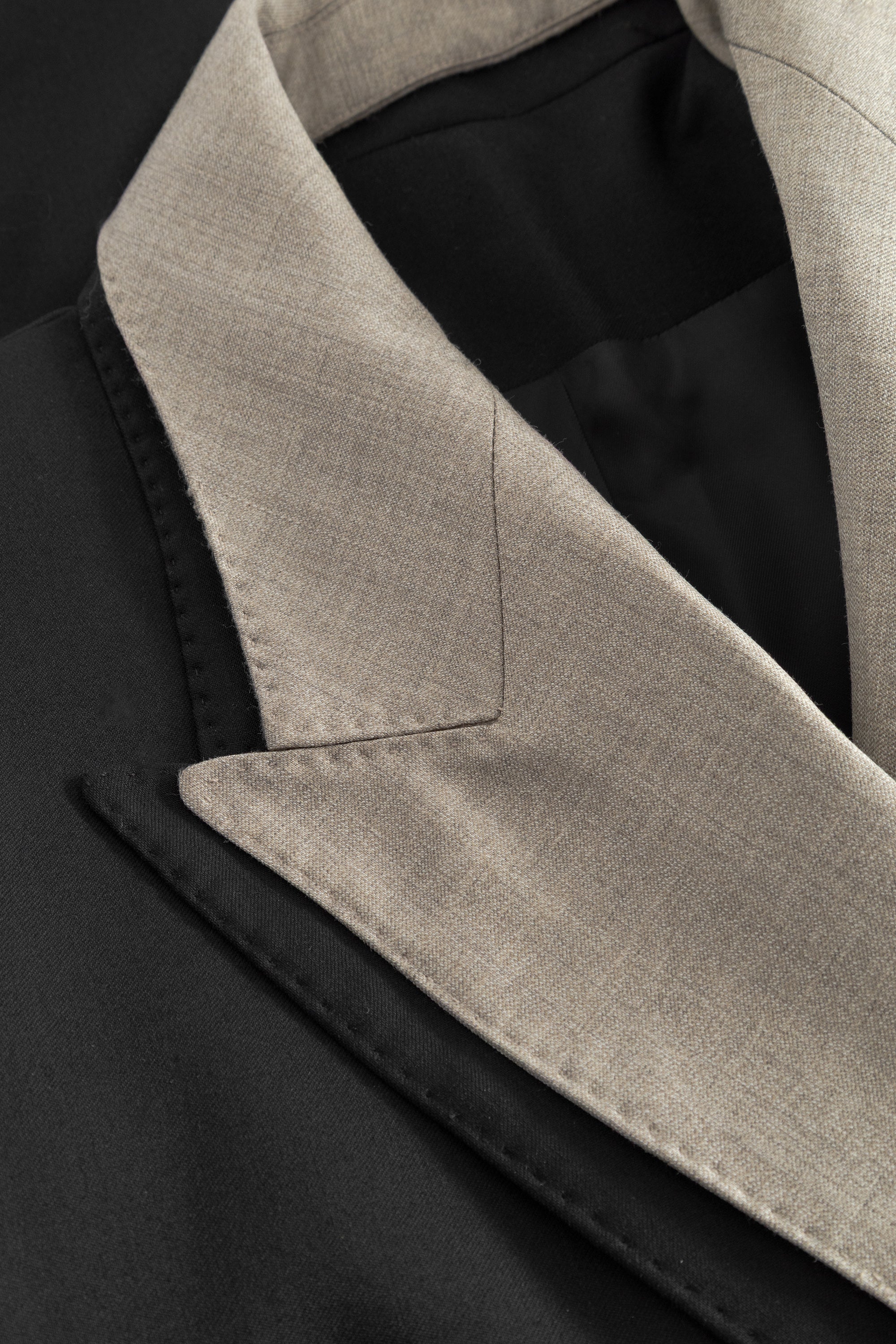 MKDT Studio Jorinda Thin Solid Wool Jackets BLACK