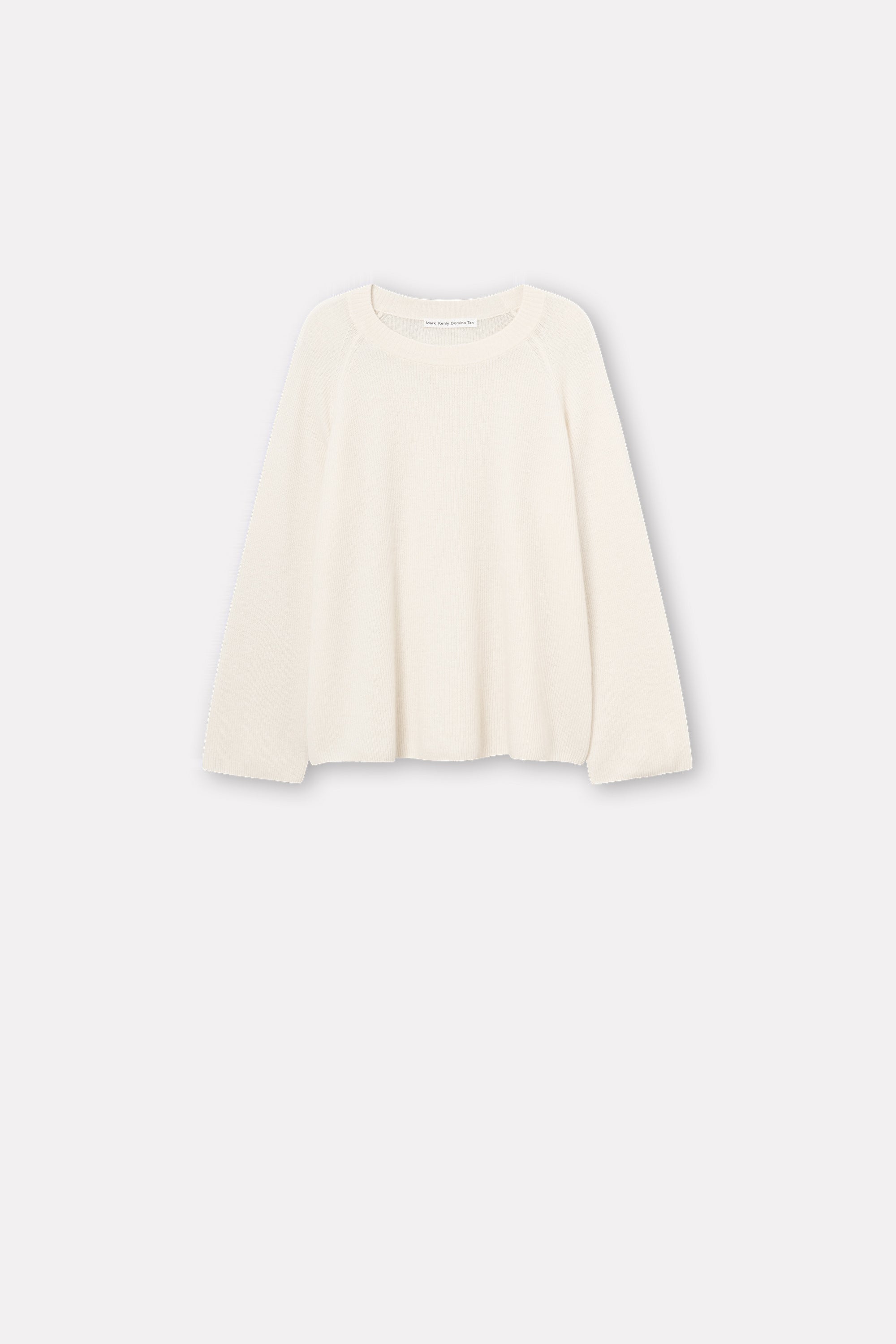 Mark Kenly Domino Tan Karin Cashmere Sweater IVORY
