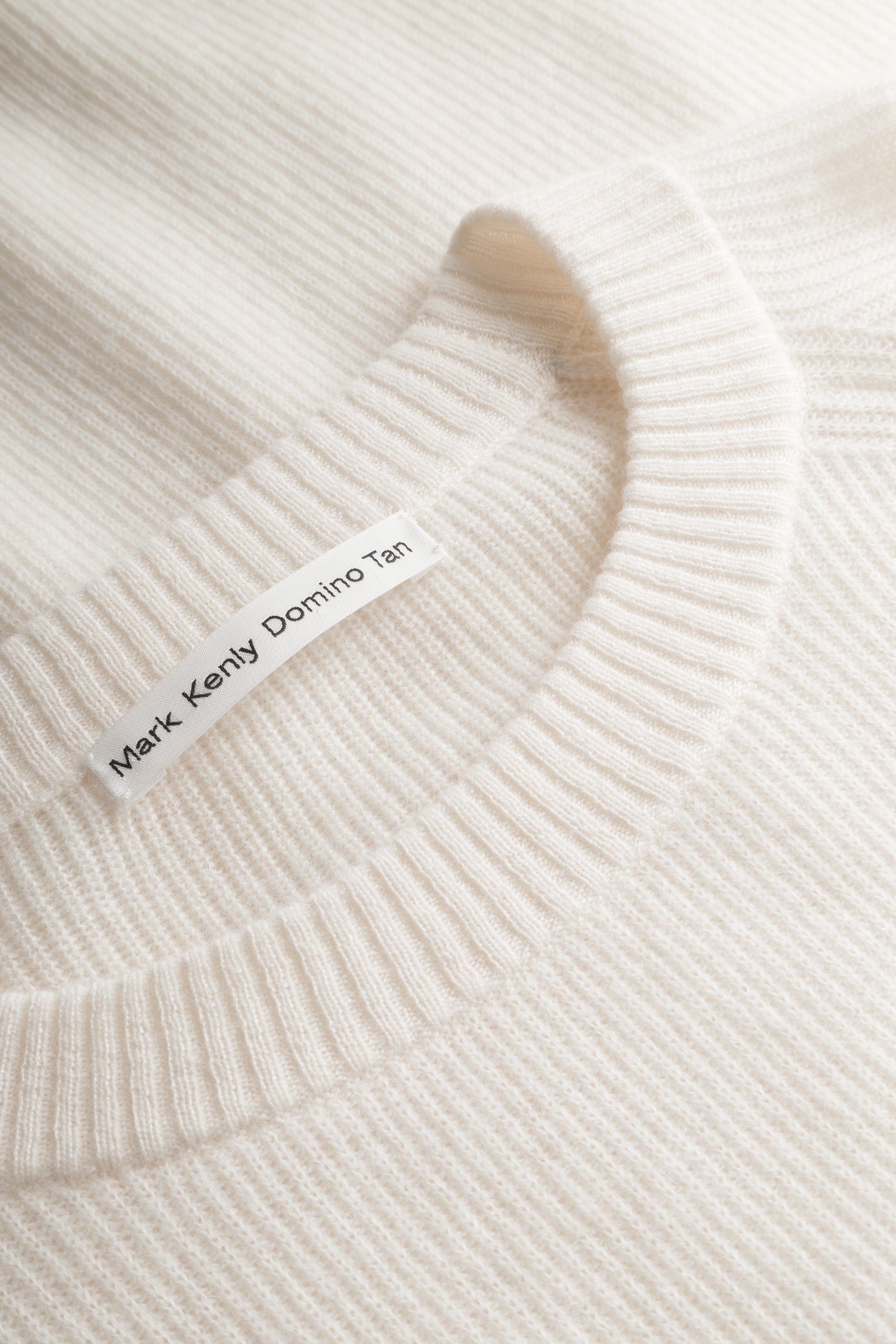 Mark Kenly Domino Tan Karin Cashmere Sweater IVORY