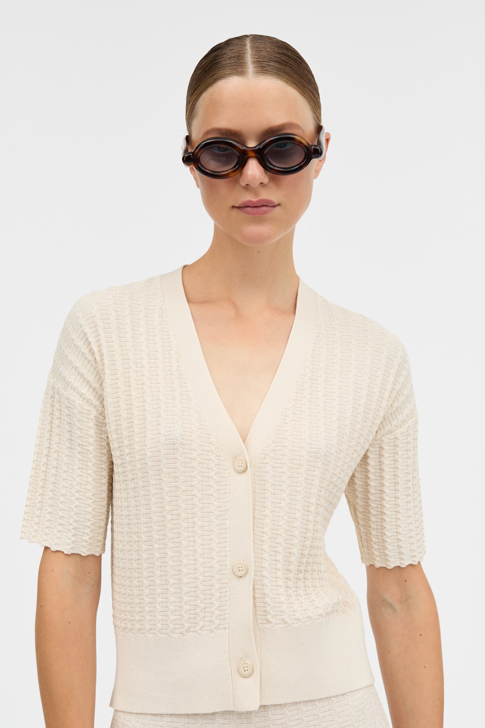 MKDT Studio Keva Cardigan Sweater CREAM