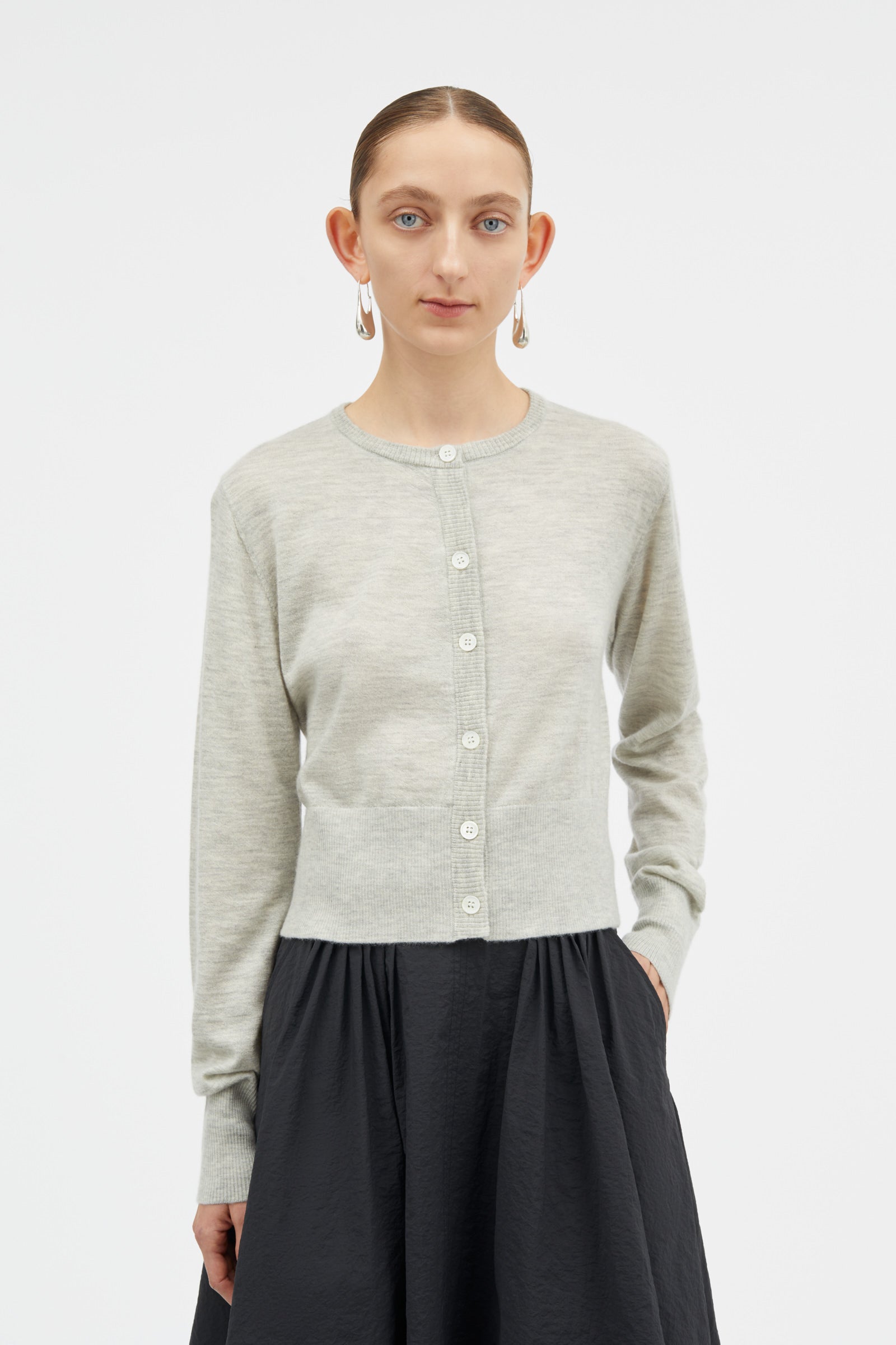 MKDT Studio Klairo Cashmere Sweater LIGHT GREY