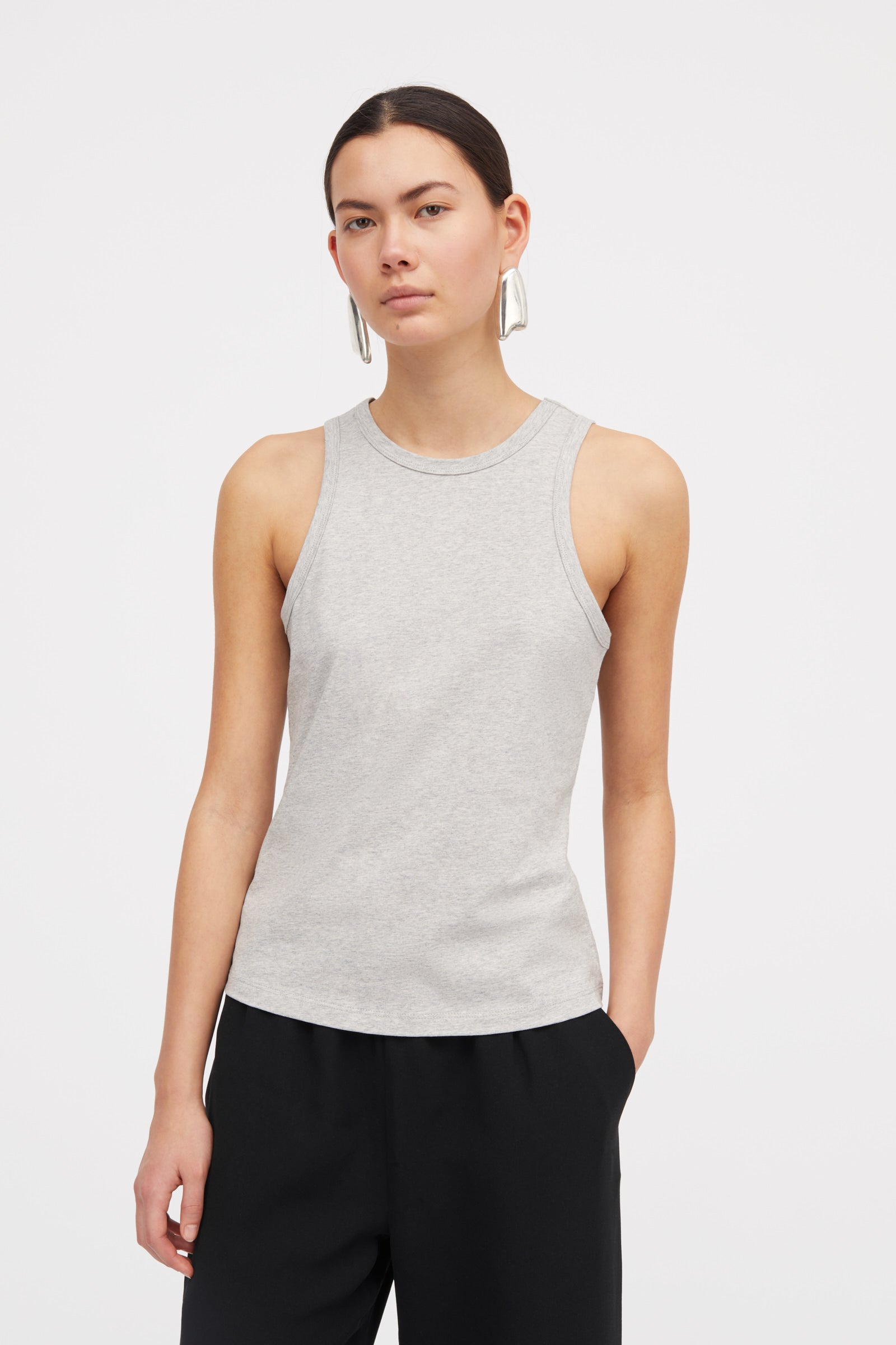 MKDT Studio Lea Jersey T-Shirts GREY MELANGE