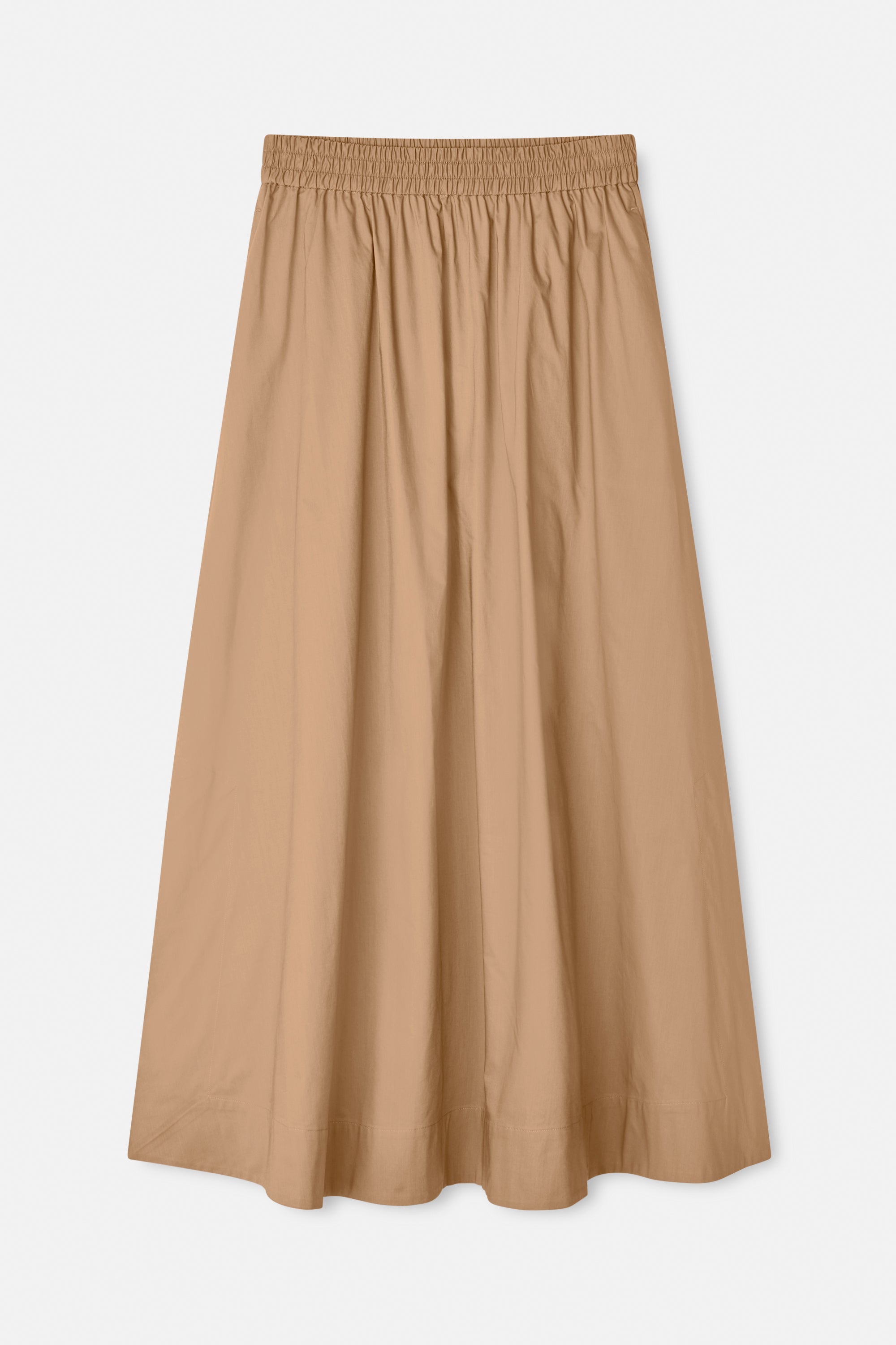 Mark Kenly Domino Tan Nasha Sheer Cotton Organic Skirts TAUPE