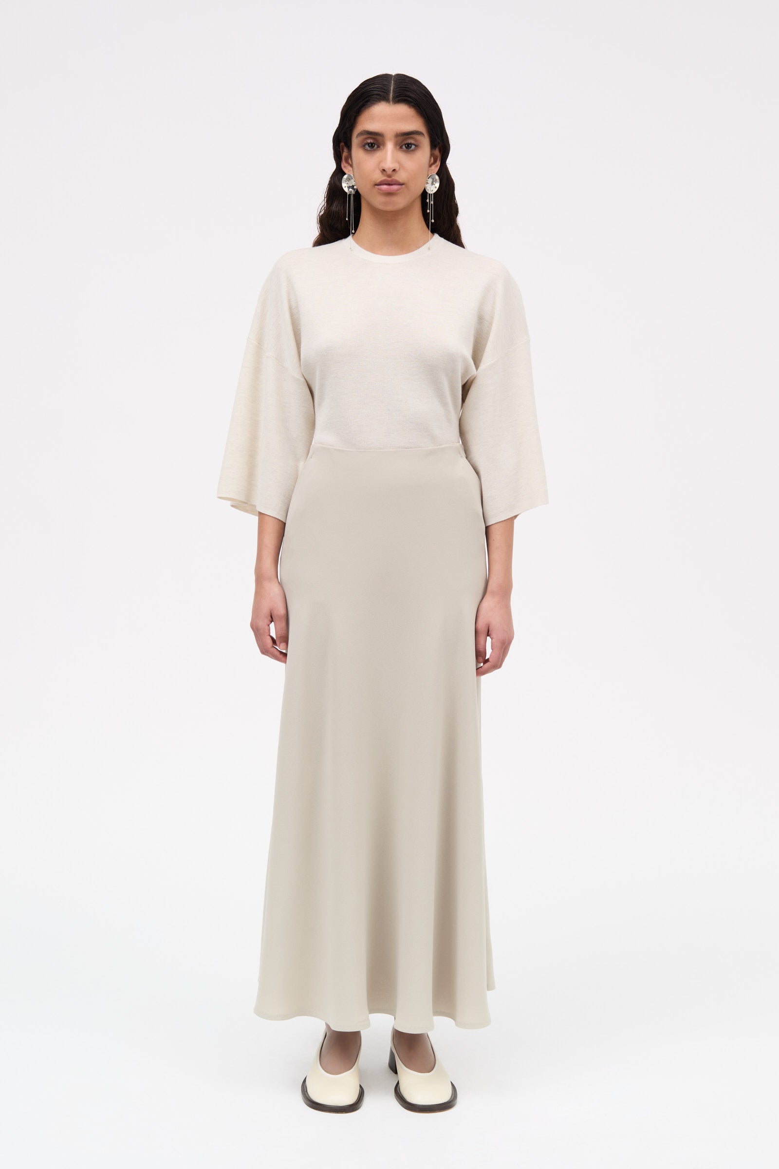 MKDT Studio Nimo Crepe Georgette Skirts SAND
