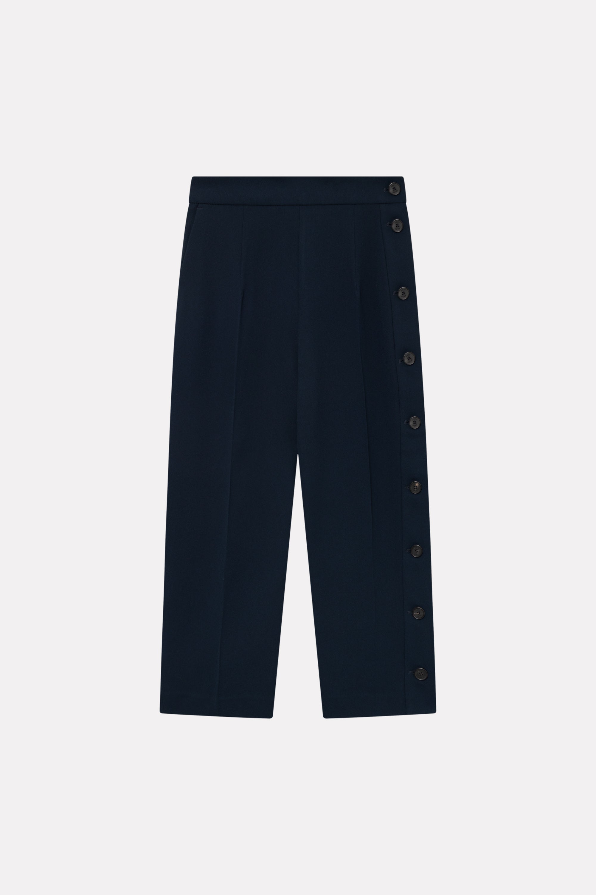 MKDT Studio PANNE CREPE GEORGETTE Pants NAVY