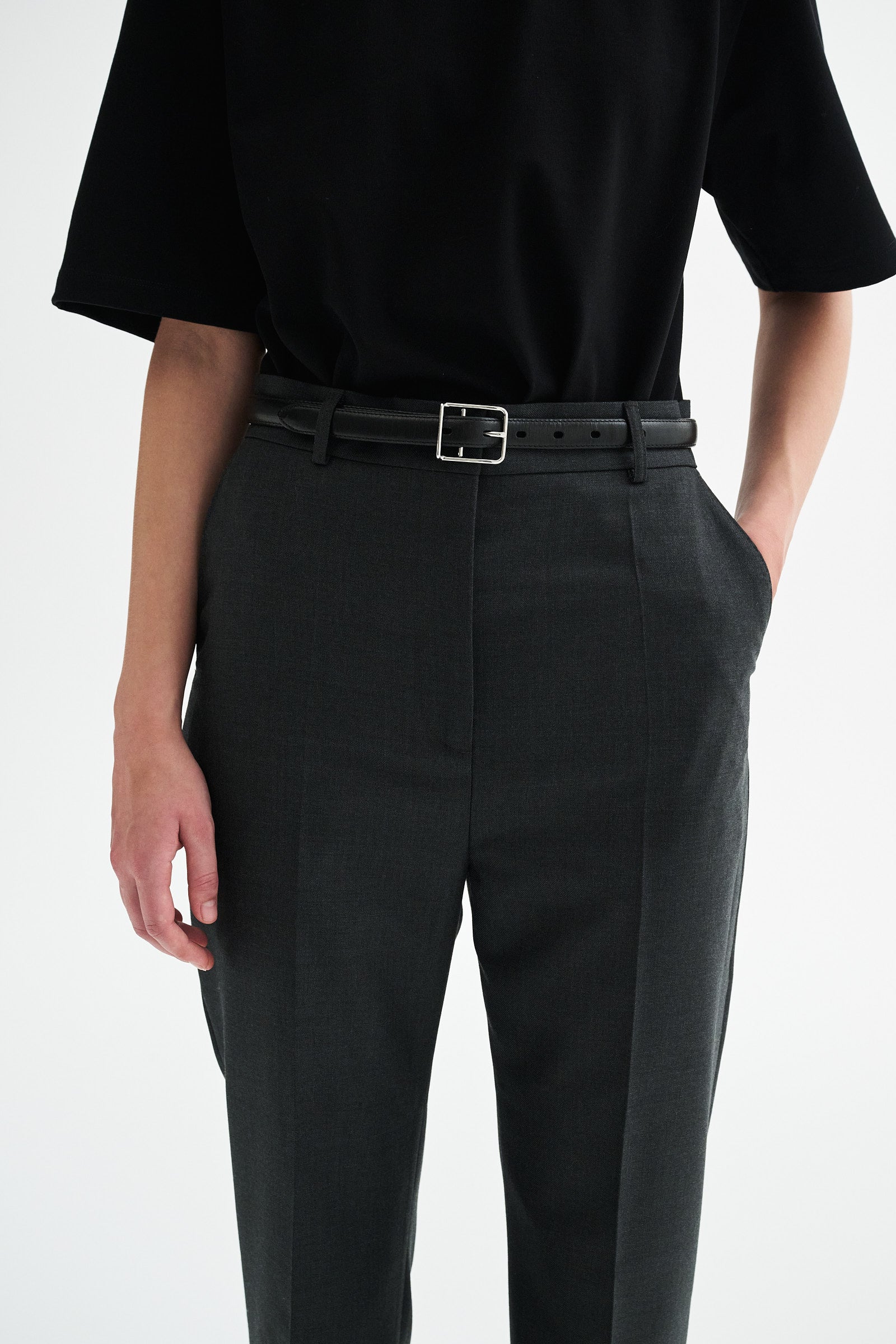 MKDT Studio PATRINA ECO WOOL TWILL Pants GREY