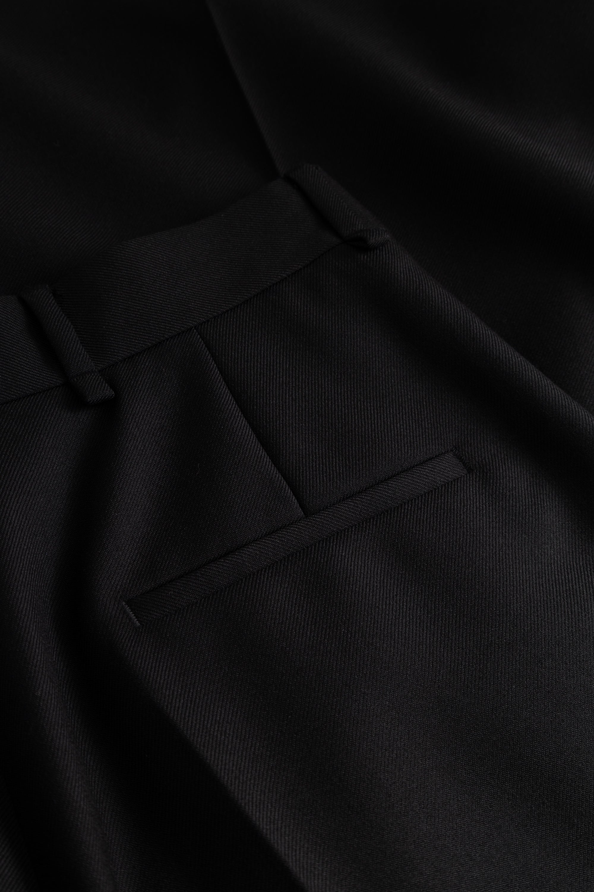 MKDT Studio PIRKA ECO WOOL TWILL Pants BLACK
