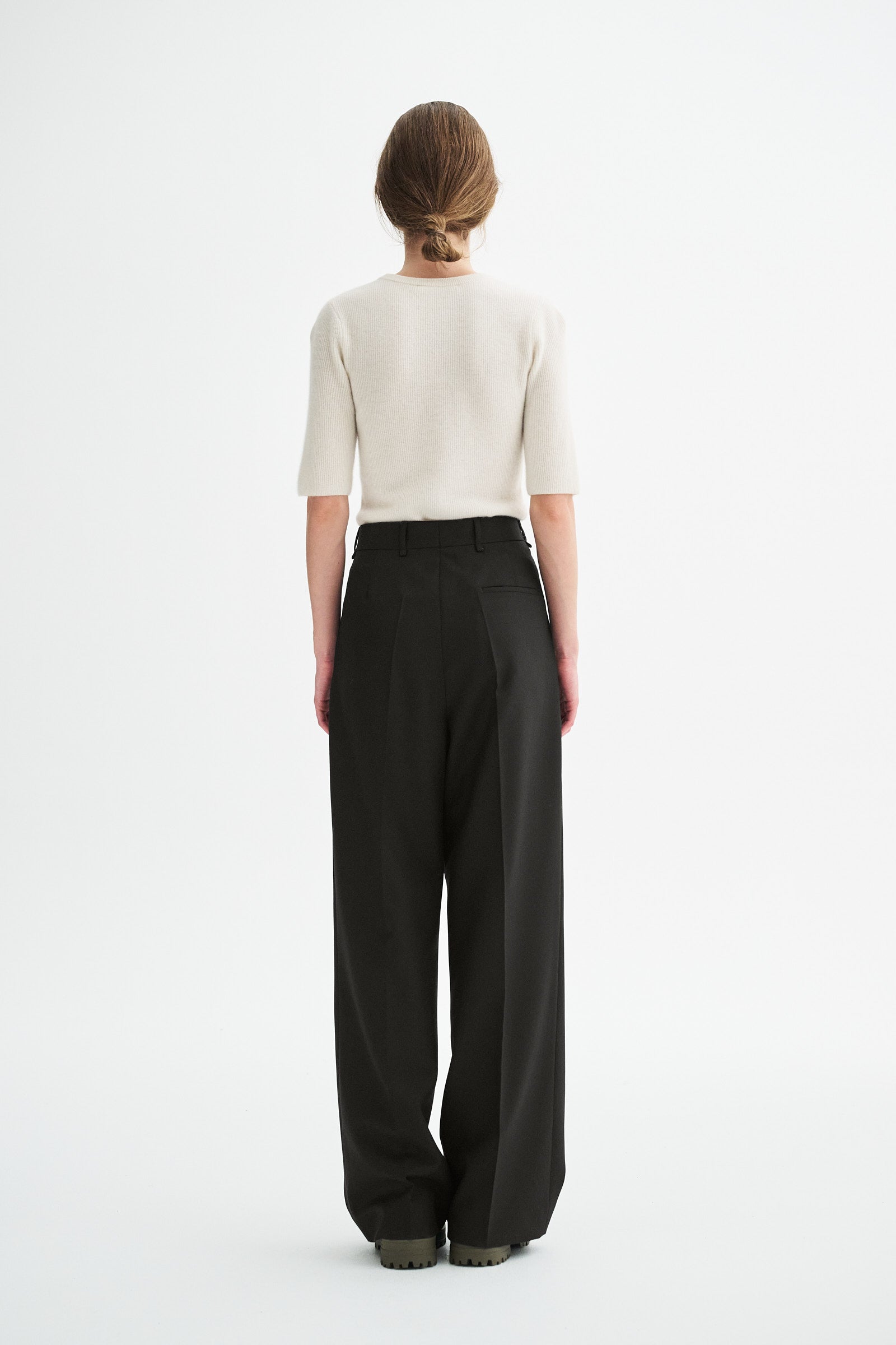 MKDT Studio PIRKA ECO WOOL TWILL Pants BROWN