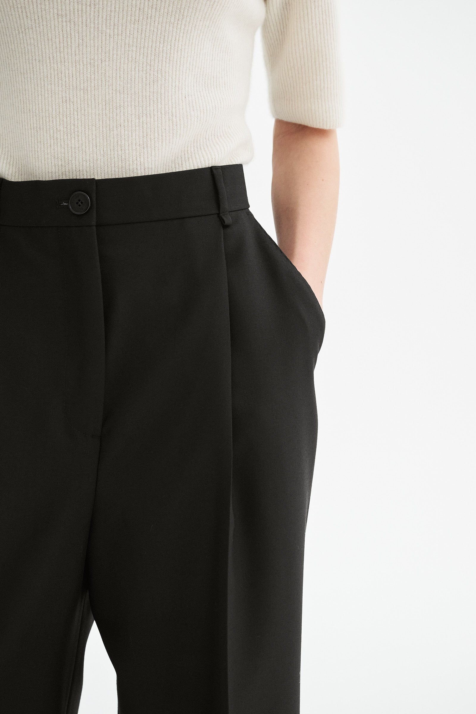 MKDT Studio PIRKA ECO WOOL TWILL Pants BROWN