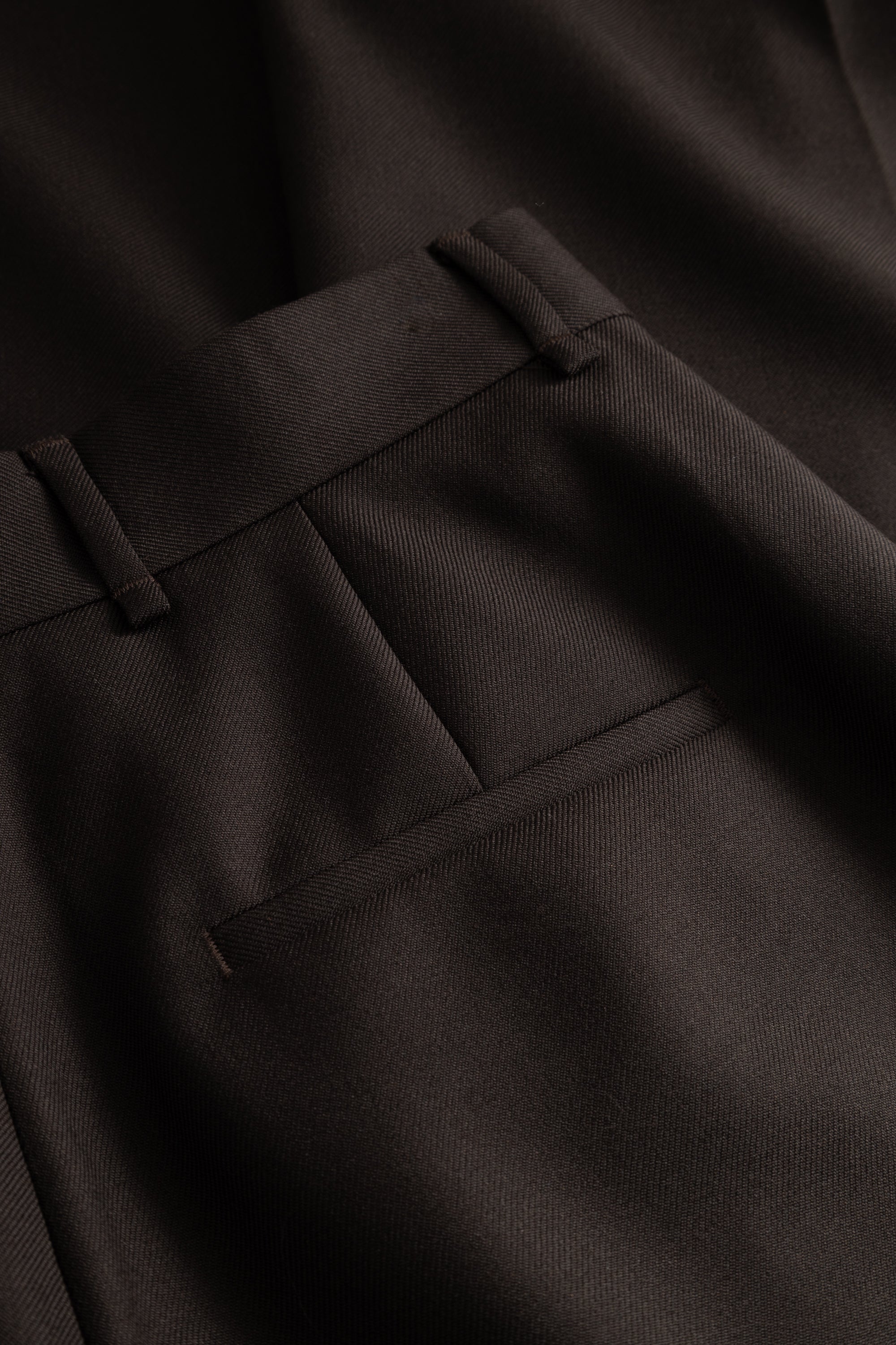 MKDT Studio PIRKA ECO WOOL TWILL Pants BROWN