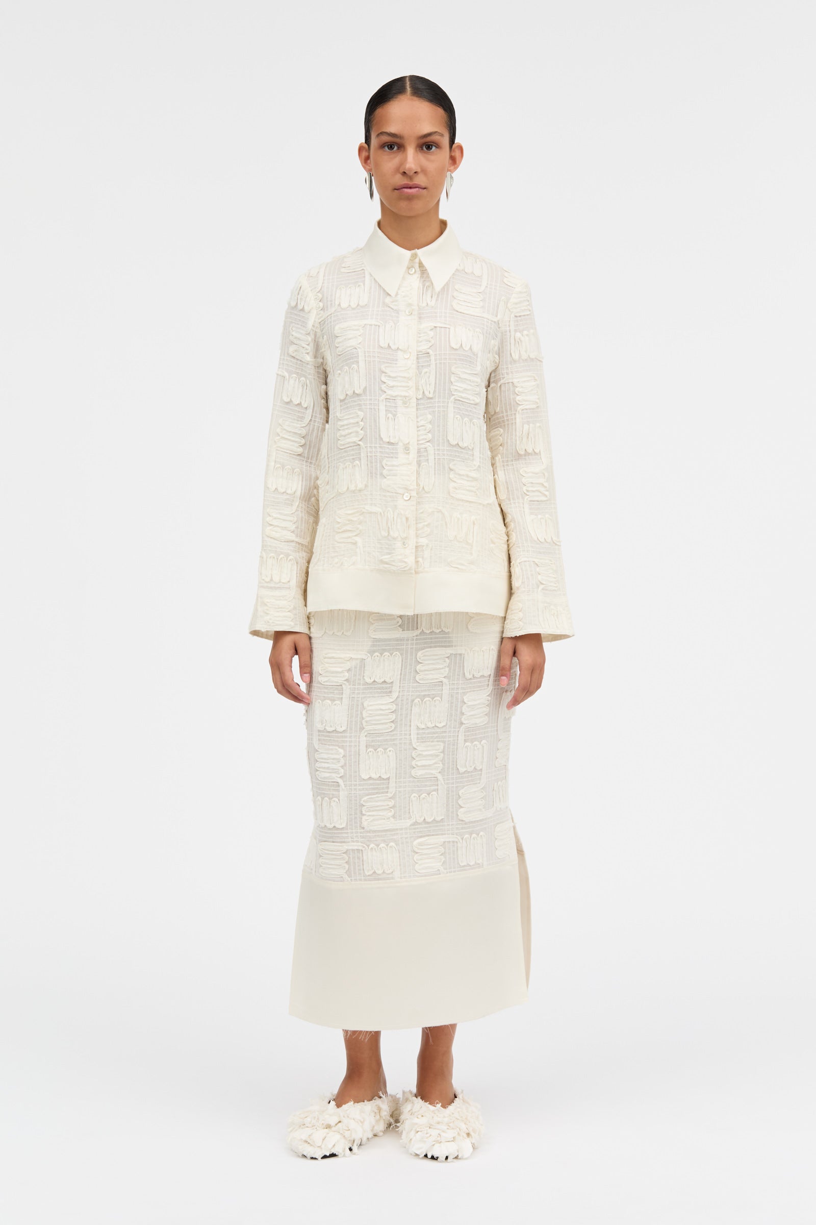 MKDT Studio SAKO RAMIE Shirts IVORY