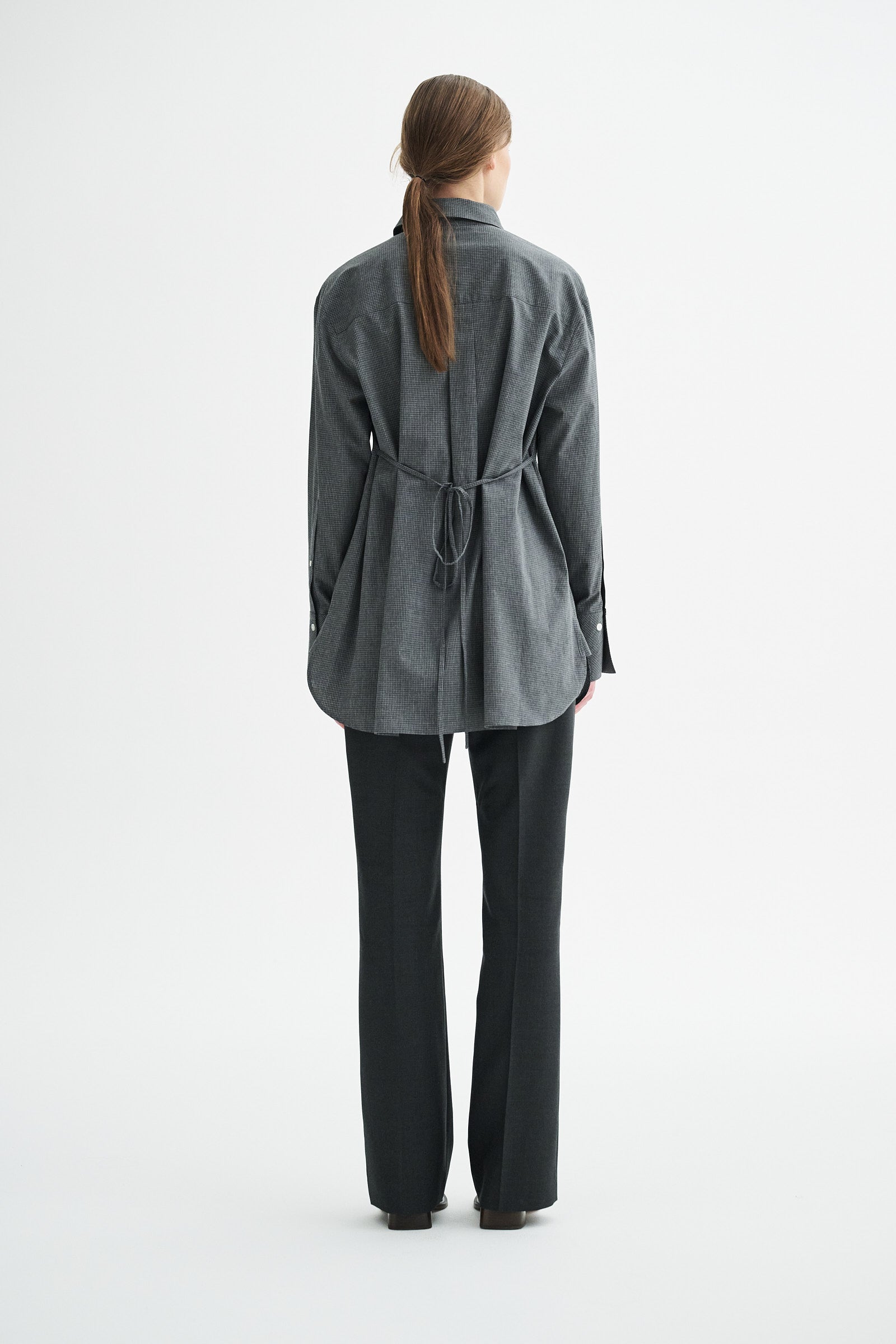 MKDT Studio SEBASTIANA COTTON POPLIN Shirts GREY MELANGE