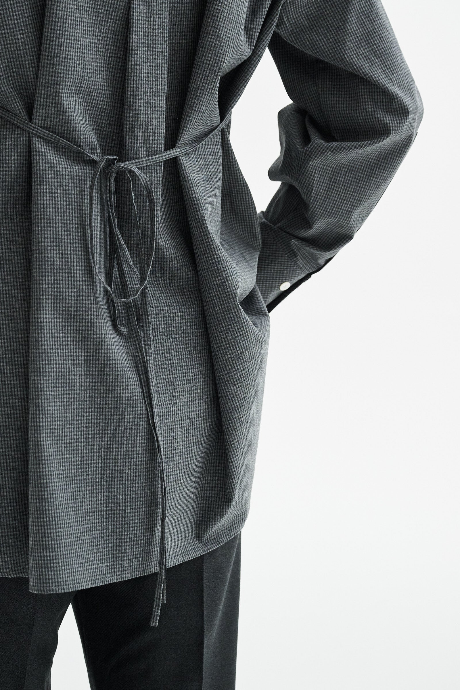 MKDT Studio SEBASTIANA COTTON POPLIN Shirts GREY MELANGE