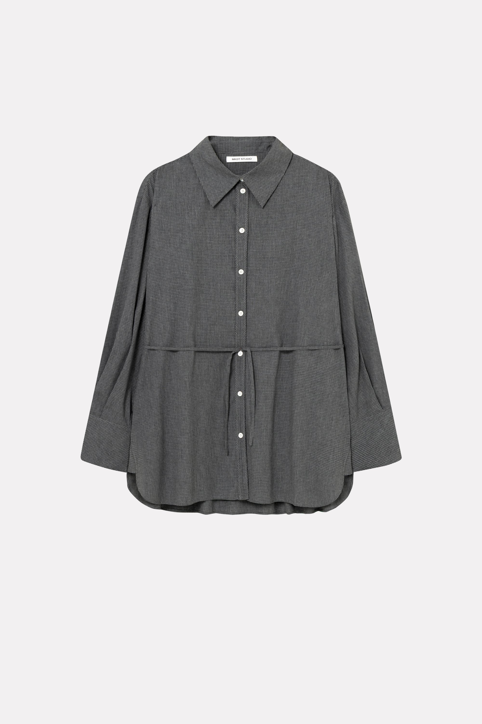 MKDT Studio SEBASTIANA COTTON POPLIN Shirts GREY MELANGE