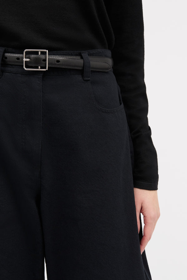 Ami Chr Leather - BLACK