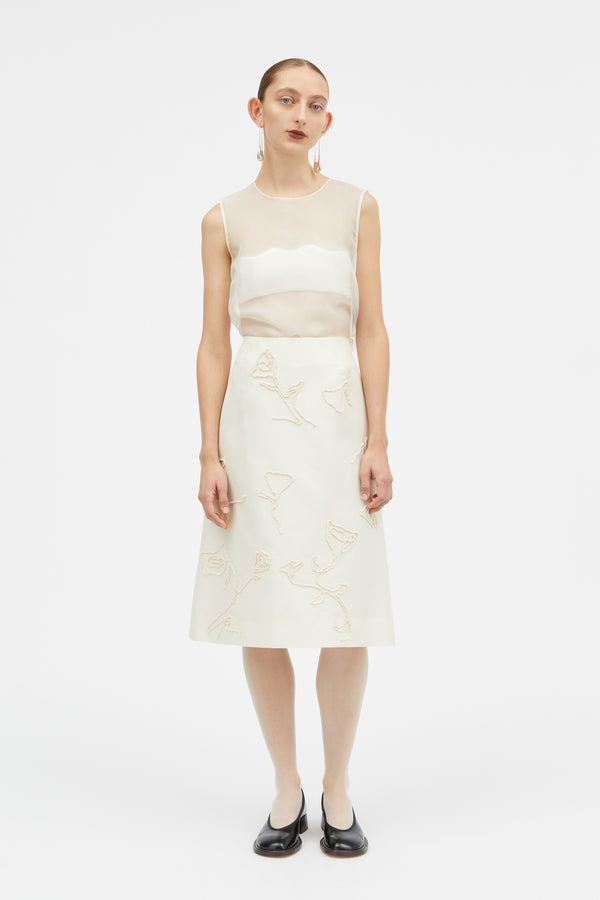 Natalya-atelier Silk Wool Twill - IVORY