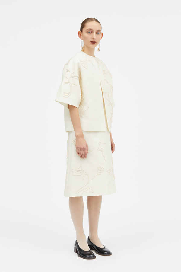Cilja-atelier Silk Wool Twill - IVORY