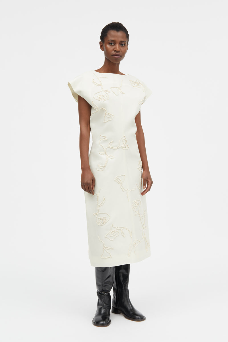 Dina-atelier Silk Wool Twill - IVORY