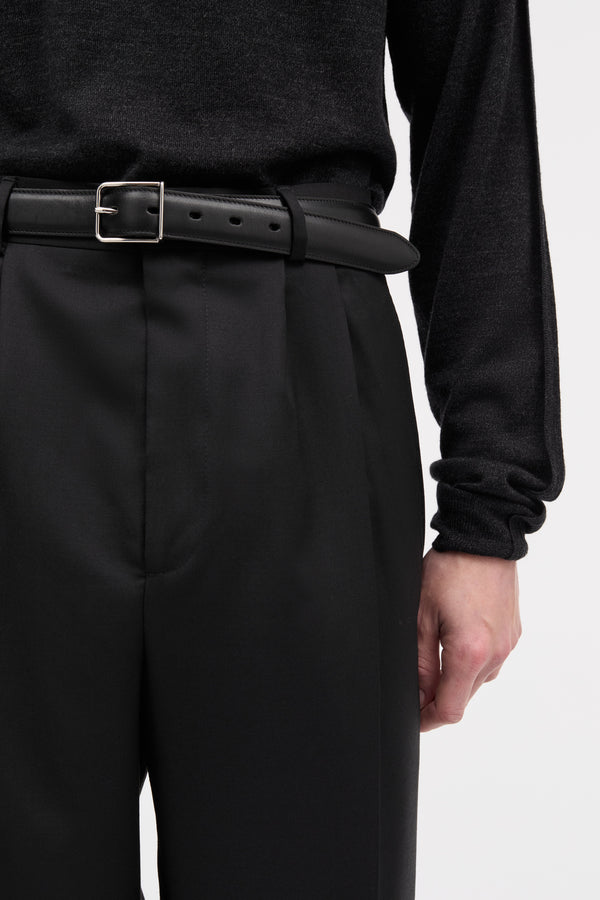 MKDT Studio Ami Chr Leather Belts BLACK