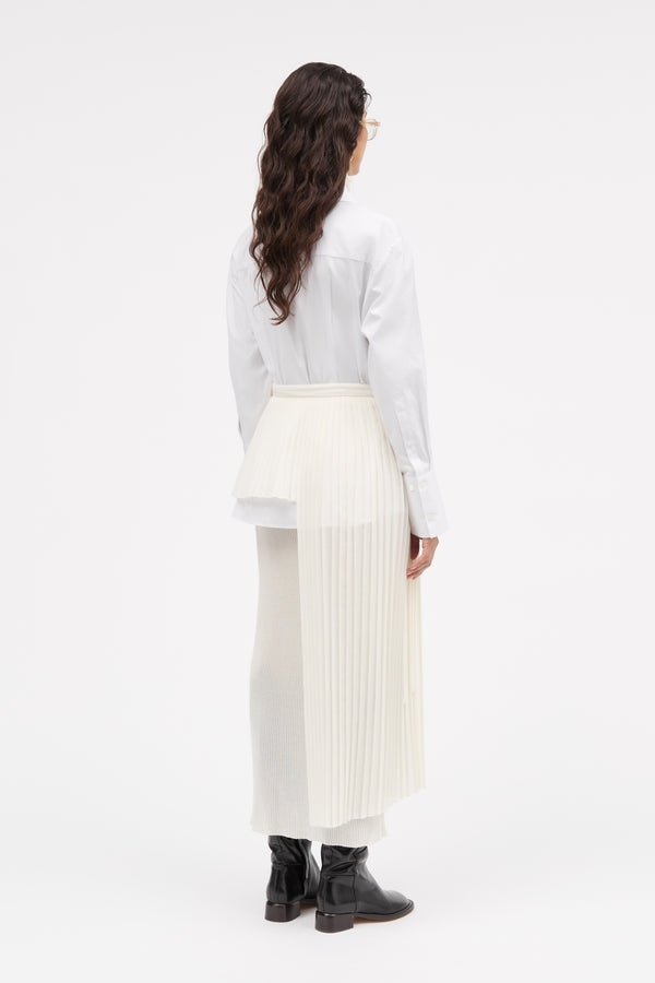 MKDT Studio Avery-atelier Small Plissé Skirts IVORY