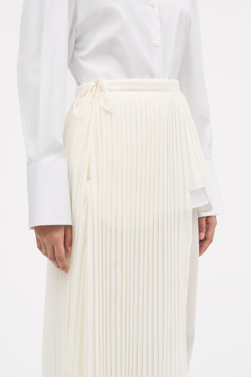 MKDT Studio Avery-atelier Small Plissé Skirts IVORY