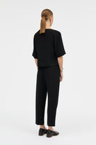 MKDT Studio BEYLA CREPE GEORGETTE Blouses BLACK