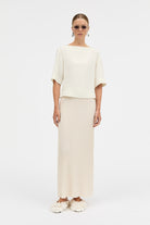 MKDT Studio BEYLA CREPE GEORGETTE Blouses IVORY