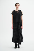 MKDT Studio BREN SILK ORGANZA Blouses BLACK QUARTZ