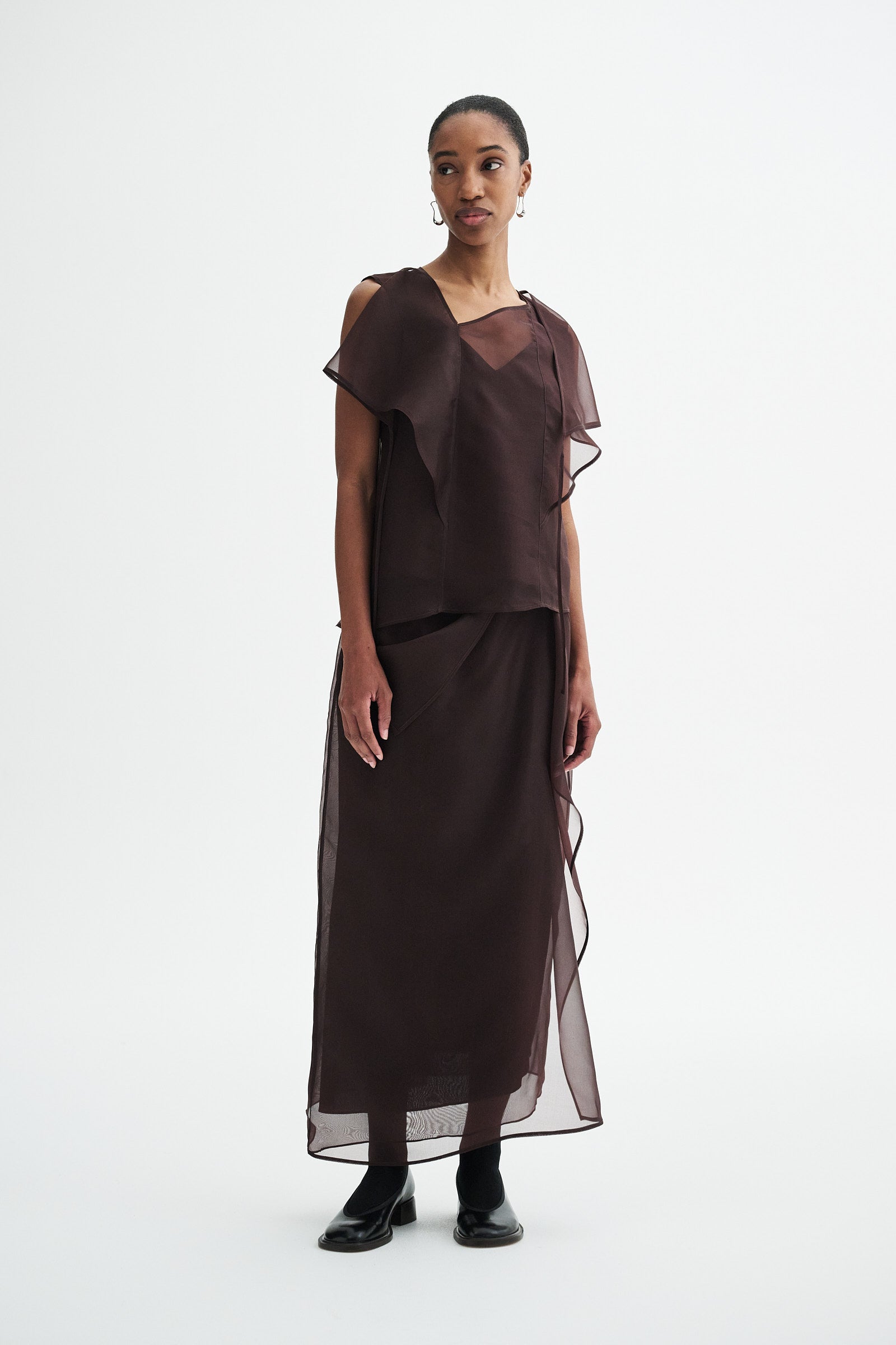 MKDT Studio BREN SILK ORGANZA Blouses FIG