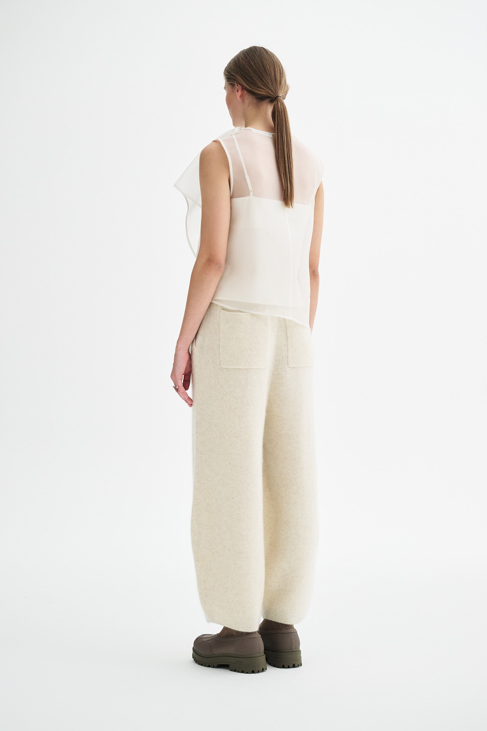 MKDT Studio BREN SILK ORGANZA Blouses IVORY QUARTZ