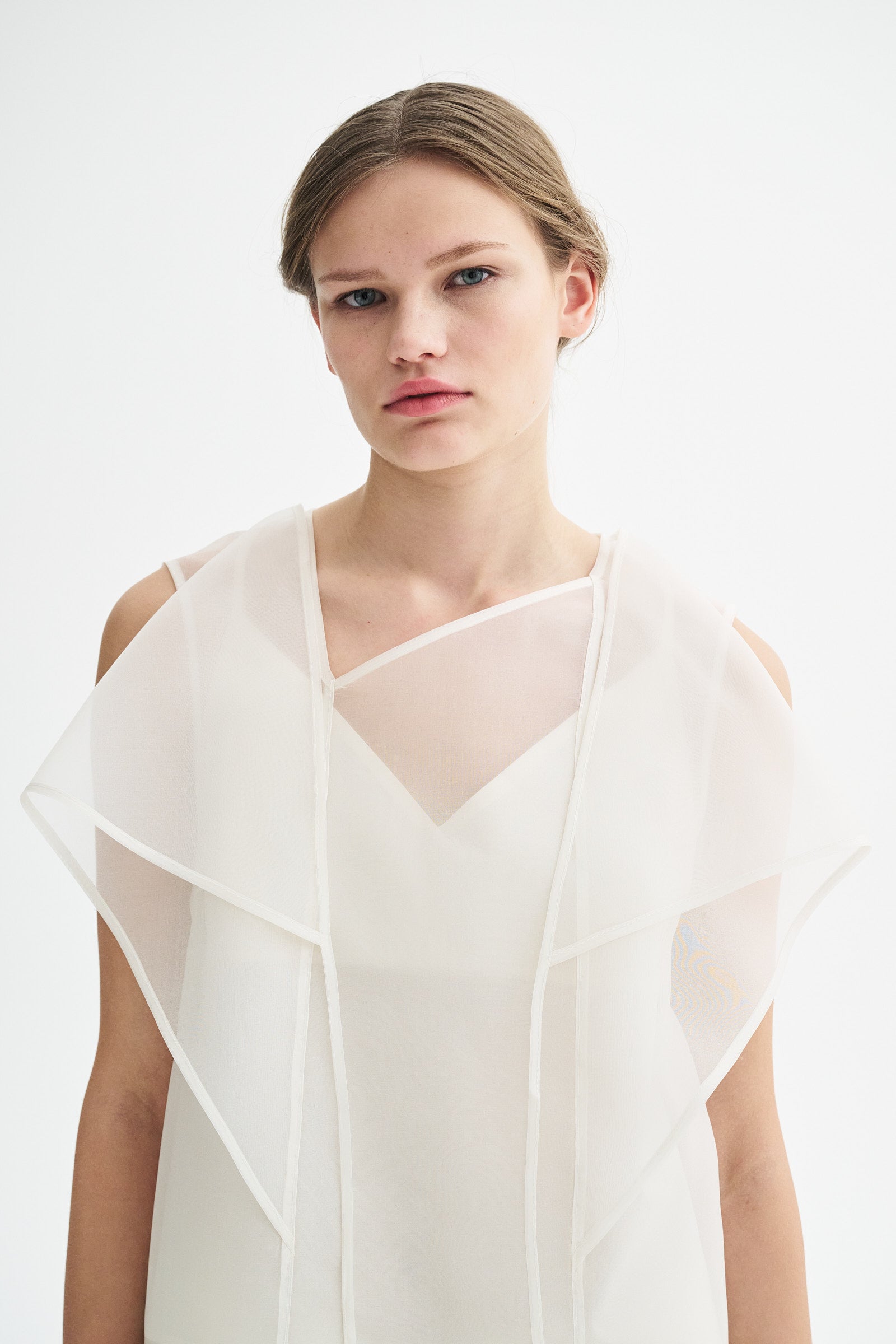 MKDT Studio BREN SILK ORGANZA Blouses IVORY QUARTZ