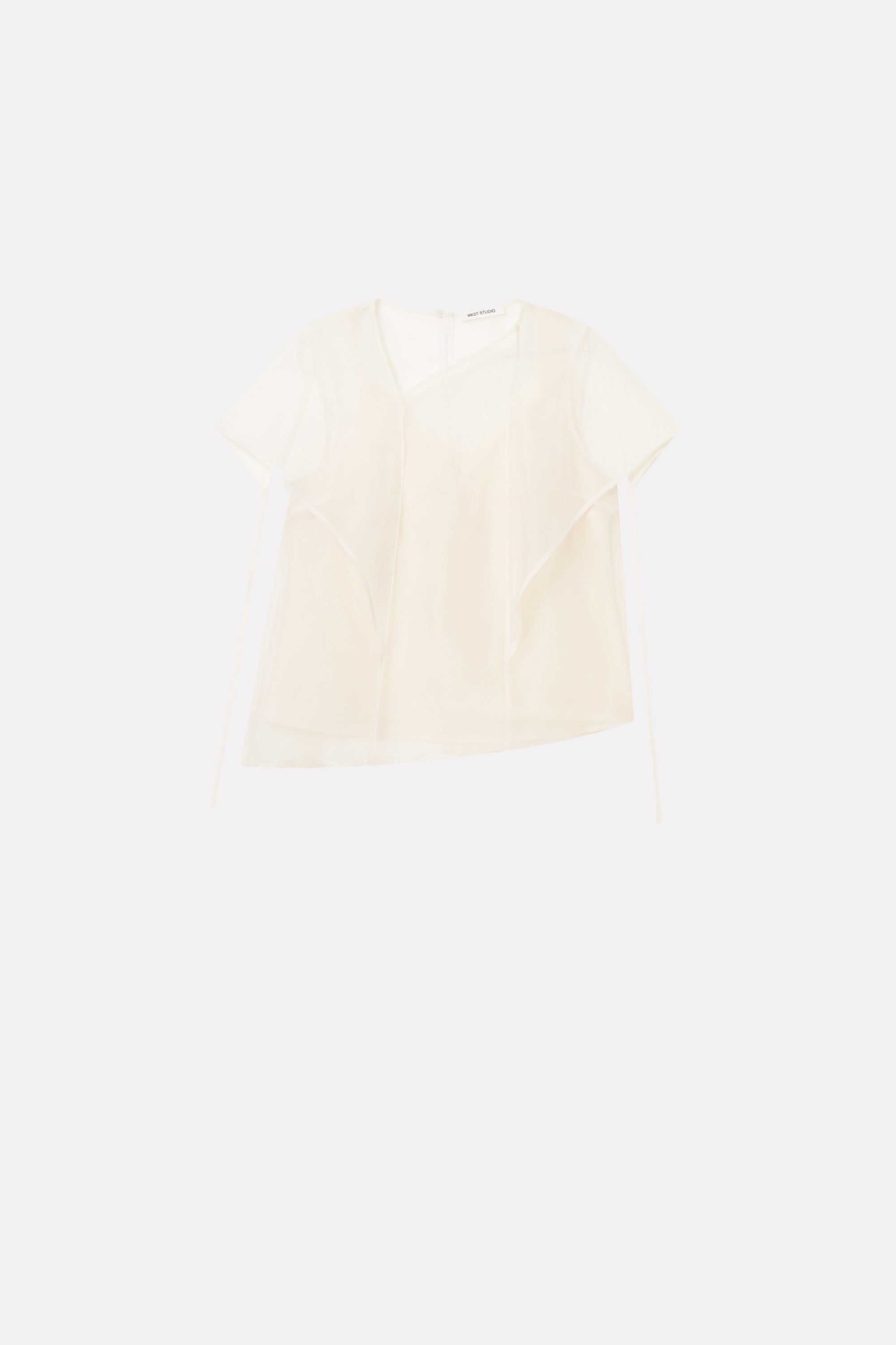 MKDT Studio BREN SILK ORGANZA Blouses IVORY QUARTZ