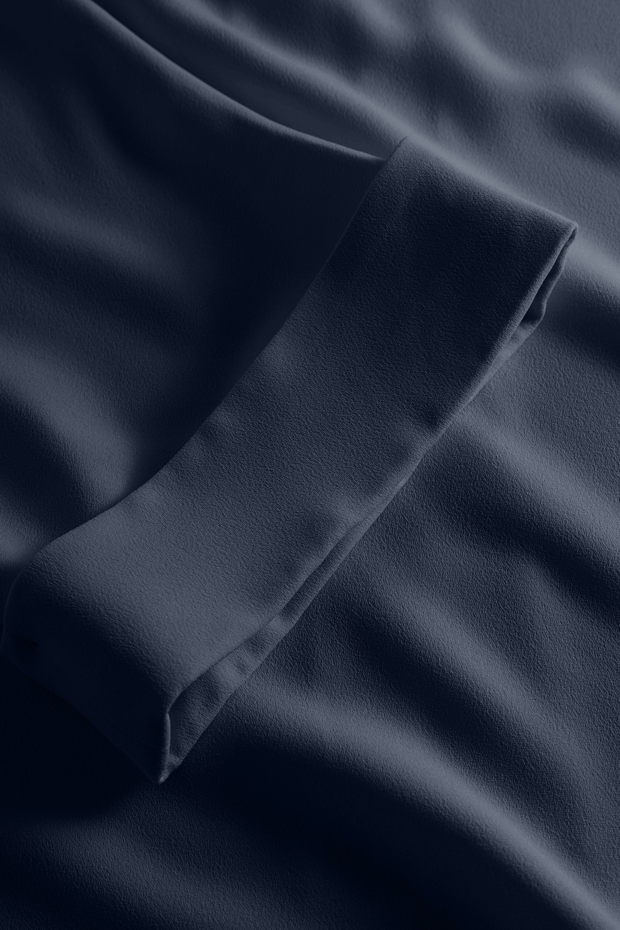 MKDT Studio Bailee Crepe Georgette Blouses NAVY