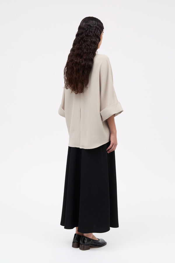 MKDT Studio Bailee Crepe Georgette Blouses SAND