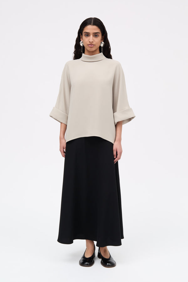 MKDT Studio Bailee Crepe Georgette Blouses SAND