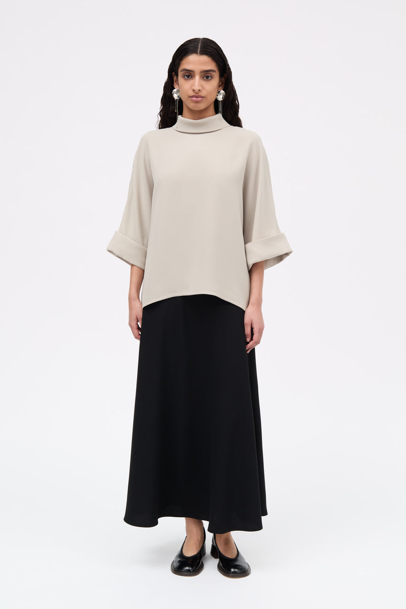 MKDT Studio Bailee Crepe Georgette Blouses SAND