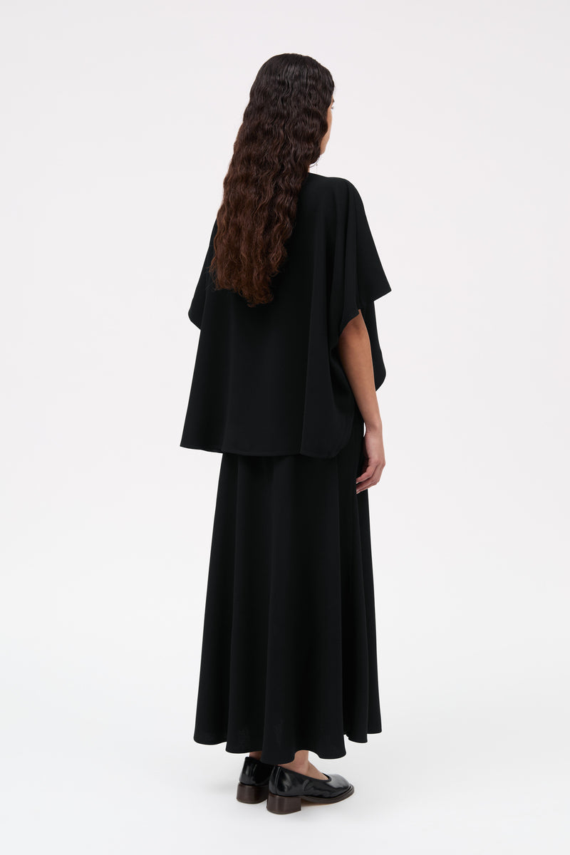 MKDT Studio Belinda Crepe Georgette Blouses BLACK