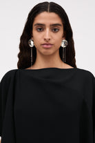 MKDT Studio Belinda Crepe Georgette Blouses BLACK