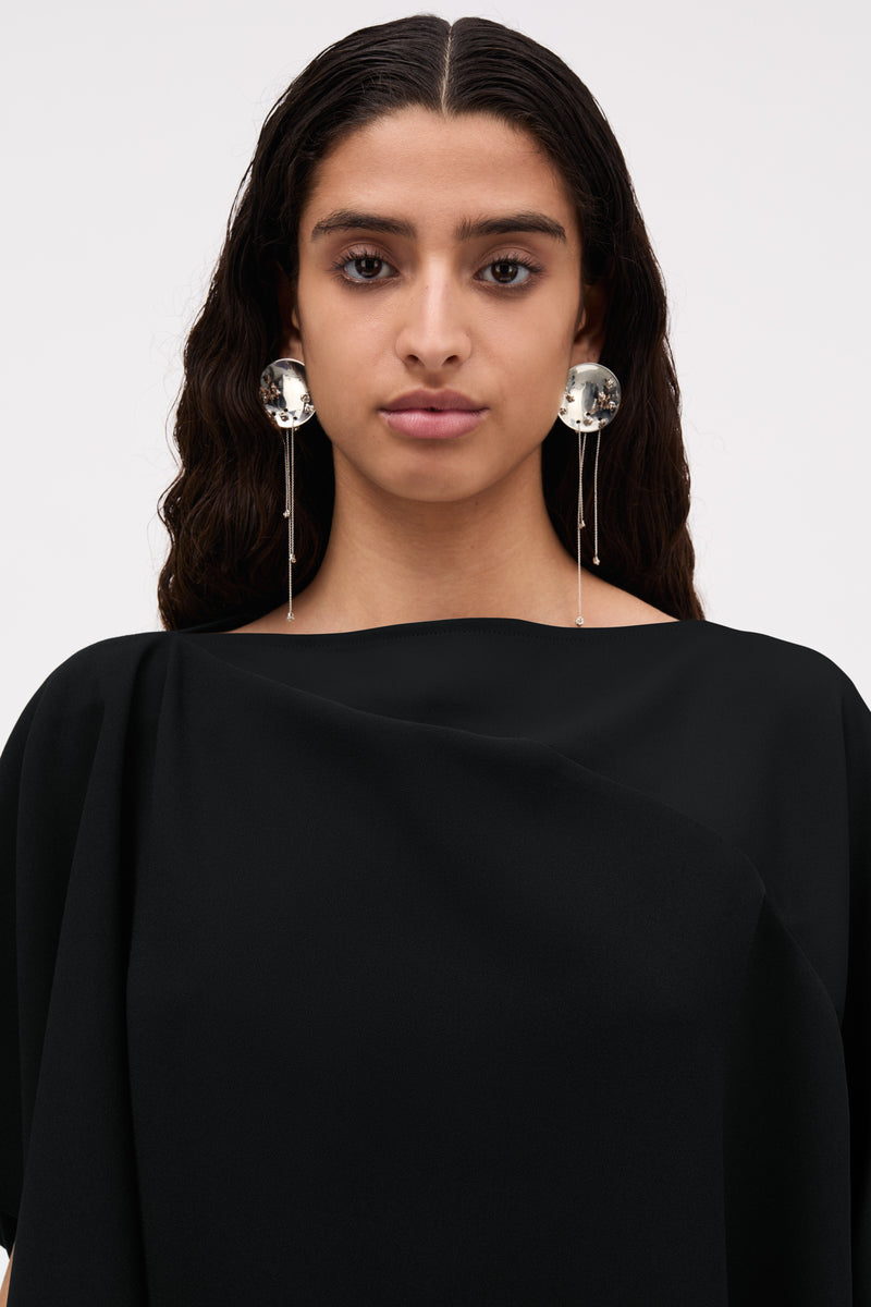 MKDT Studio Belinda Crepe Georgette Blouses BLACK