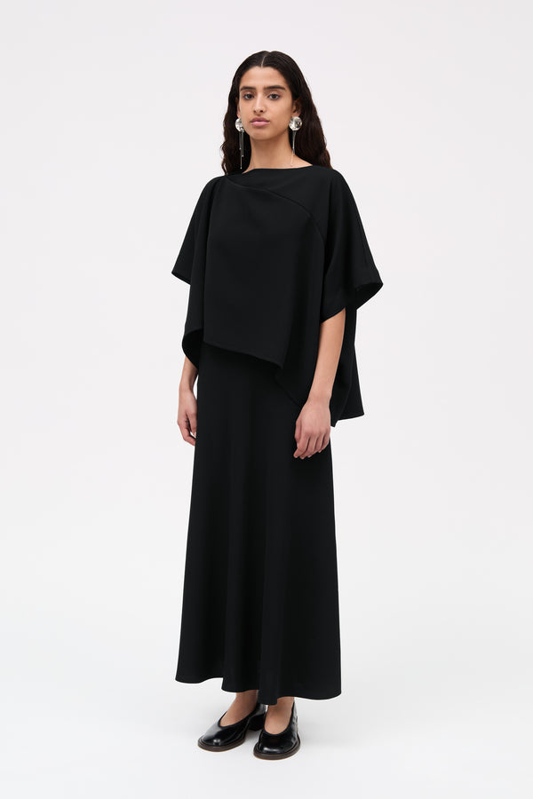 MKDT Studio Belinda Crepe Georgette Blouses BLACK