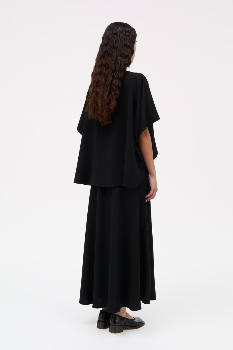 MKDT Studio Belinda Crepe Georgette Blouses BLACK / SAND